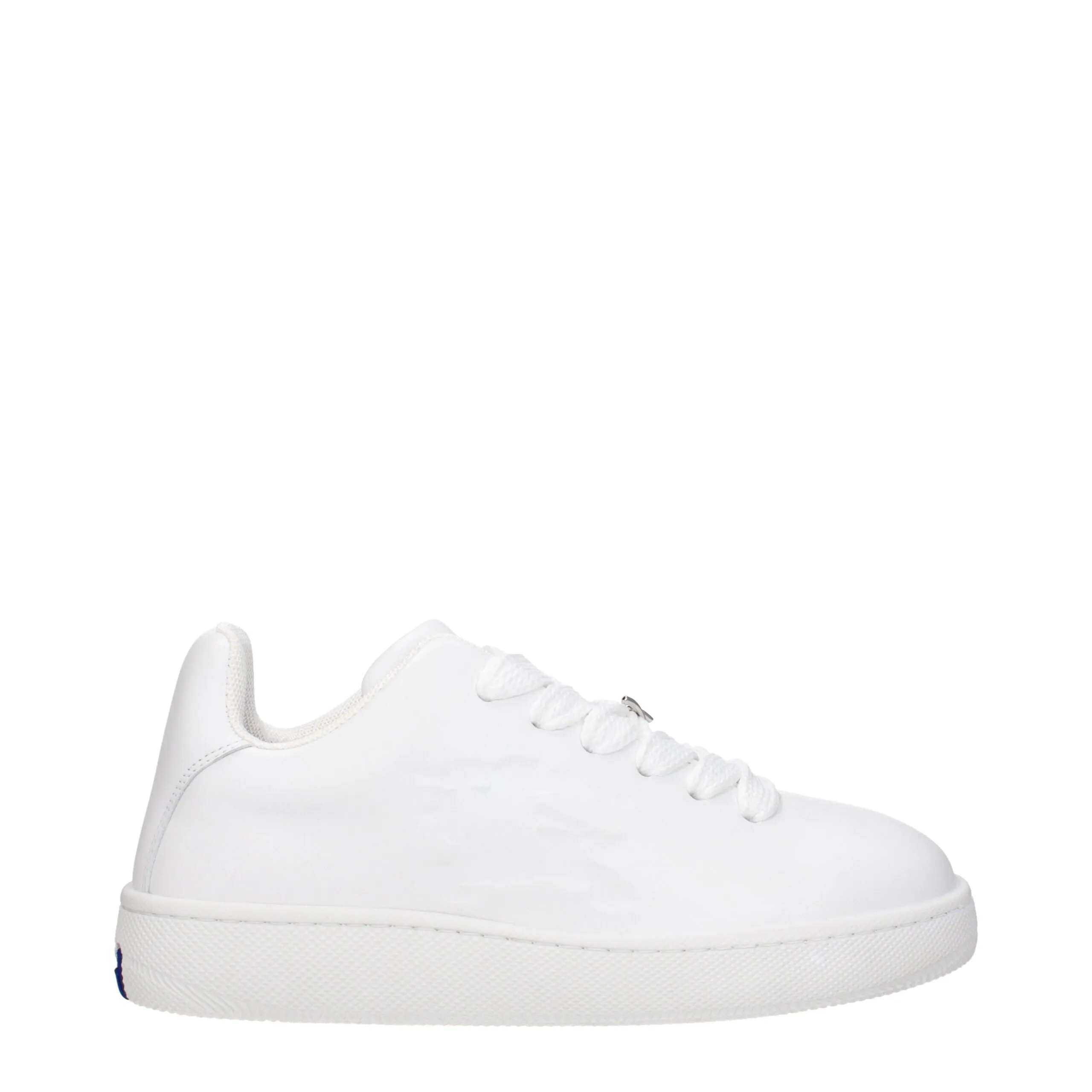 Burberry White Leather Low Top Sneakers sold by Siebentaschen