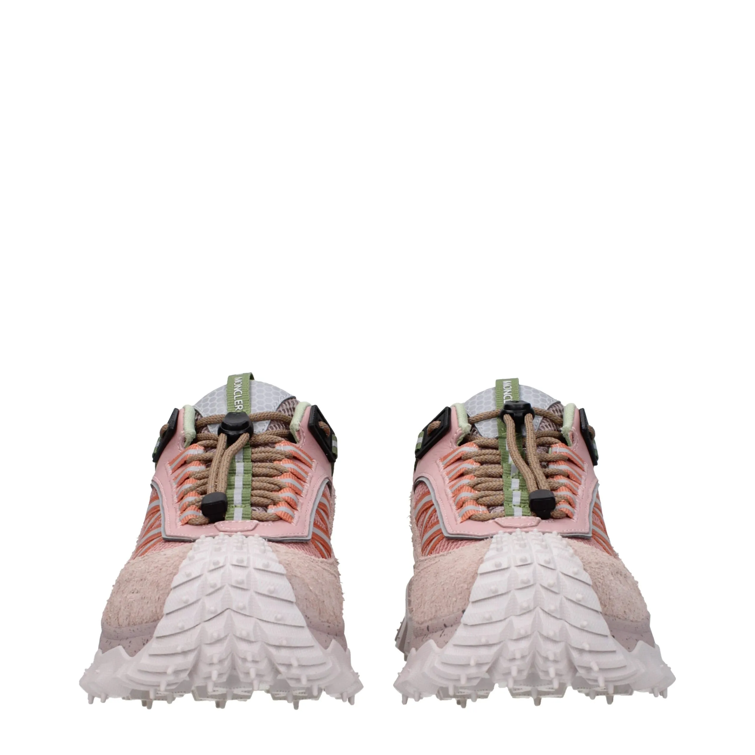 Moncler Pink Leather Athletic Sneakers sold by Siebentaschen product image thumbnail 3