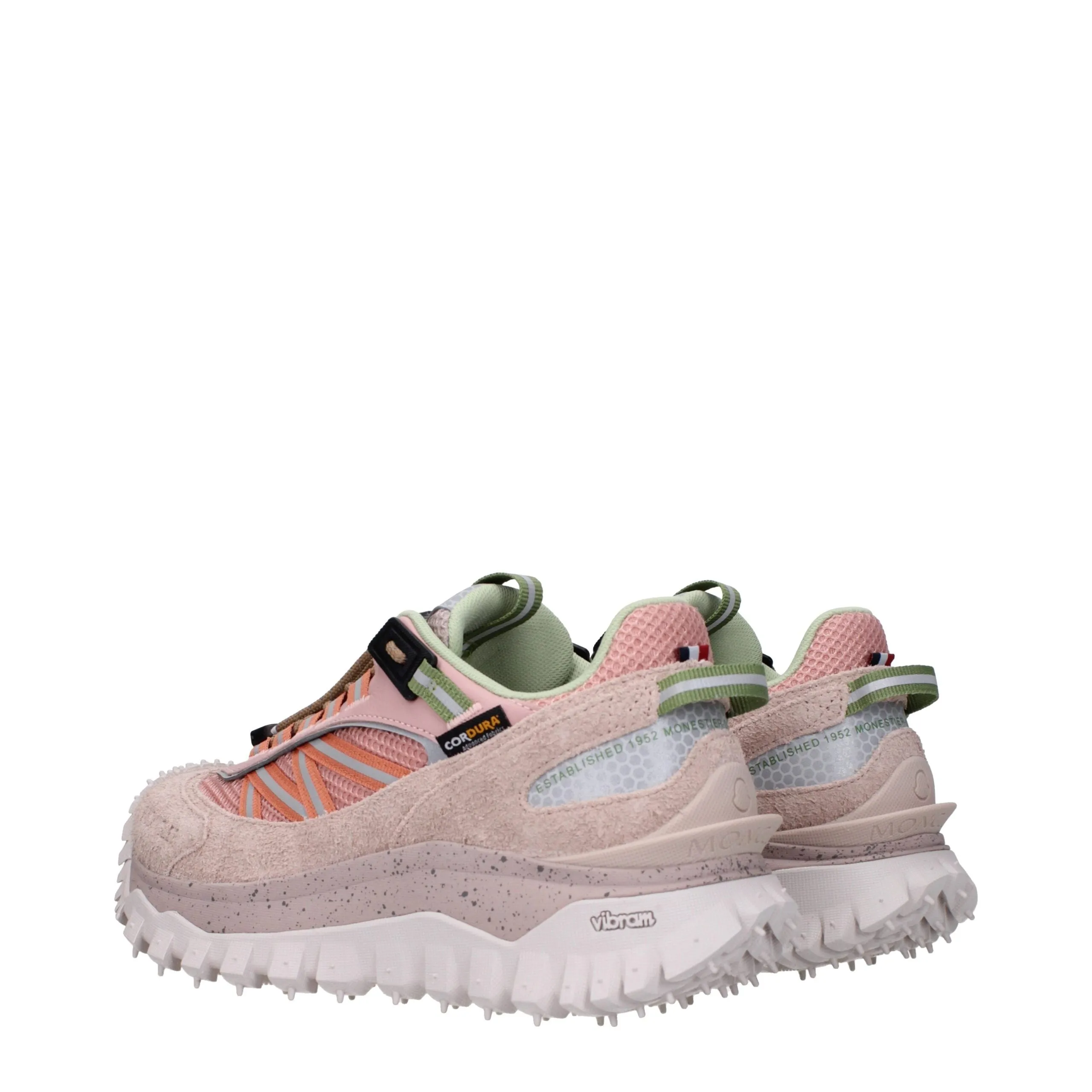 Moncler Pink Leather Athletic Sneakers sold by Siebentaschen product image thumbnail 4