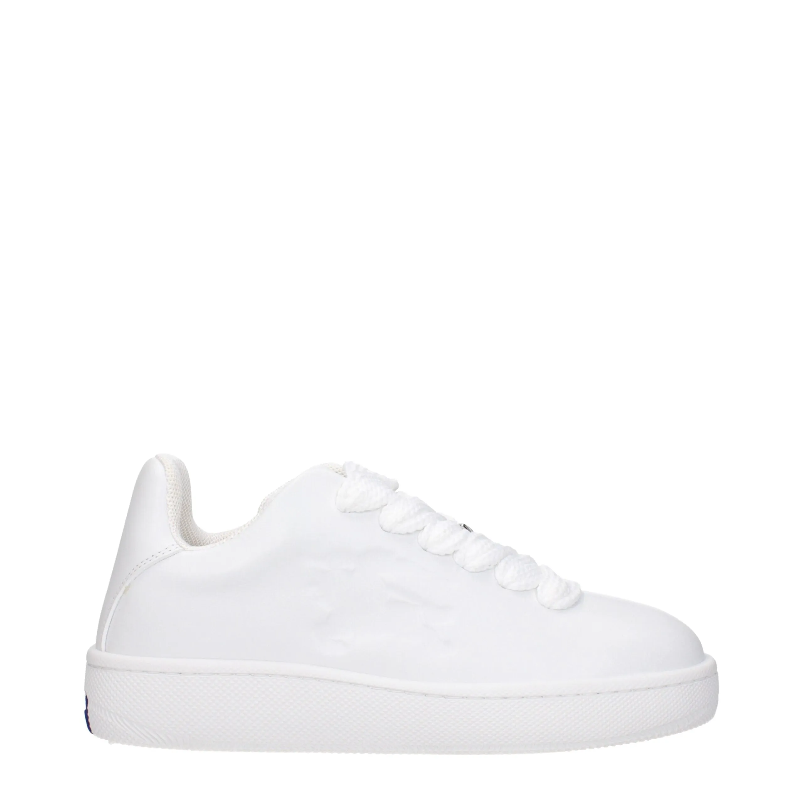 Burberry White Leather Low Top Sneakers sold by Siebentaschen