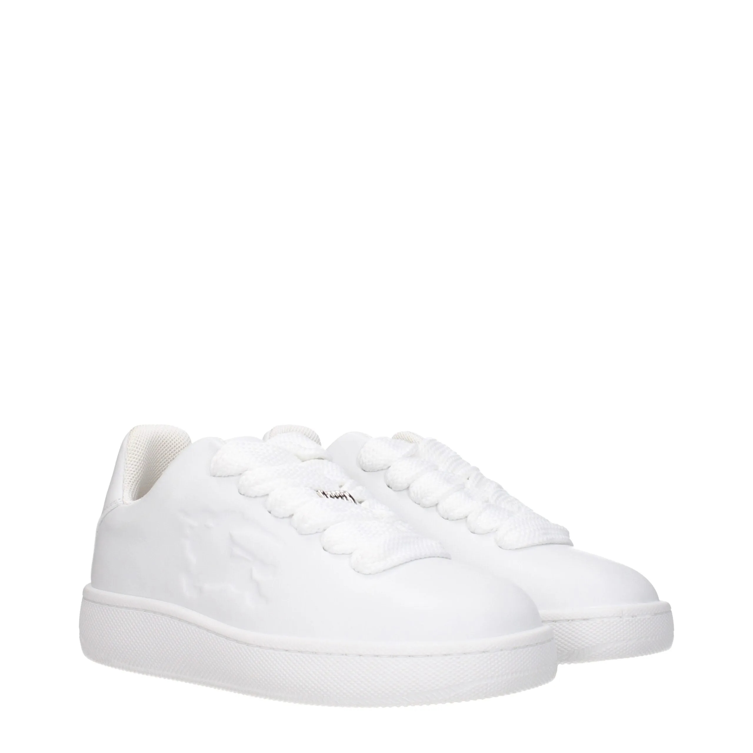 Burberry White Leather Low Top Sneakers sold by Siebentaschen product image thumbnail 2