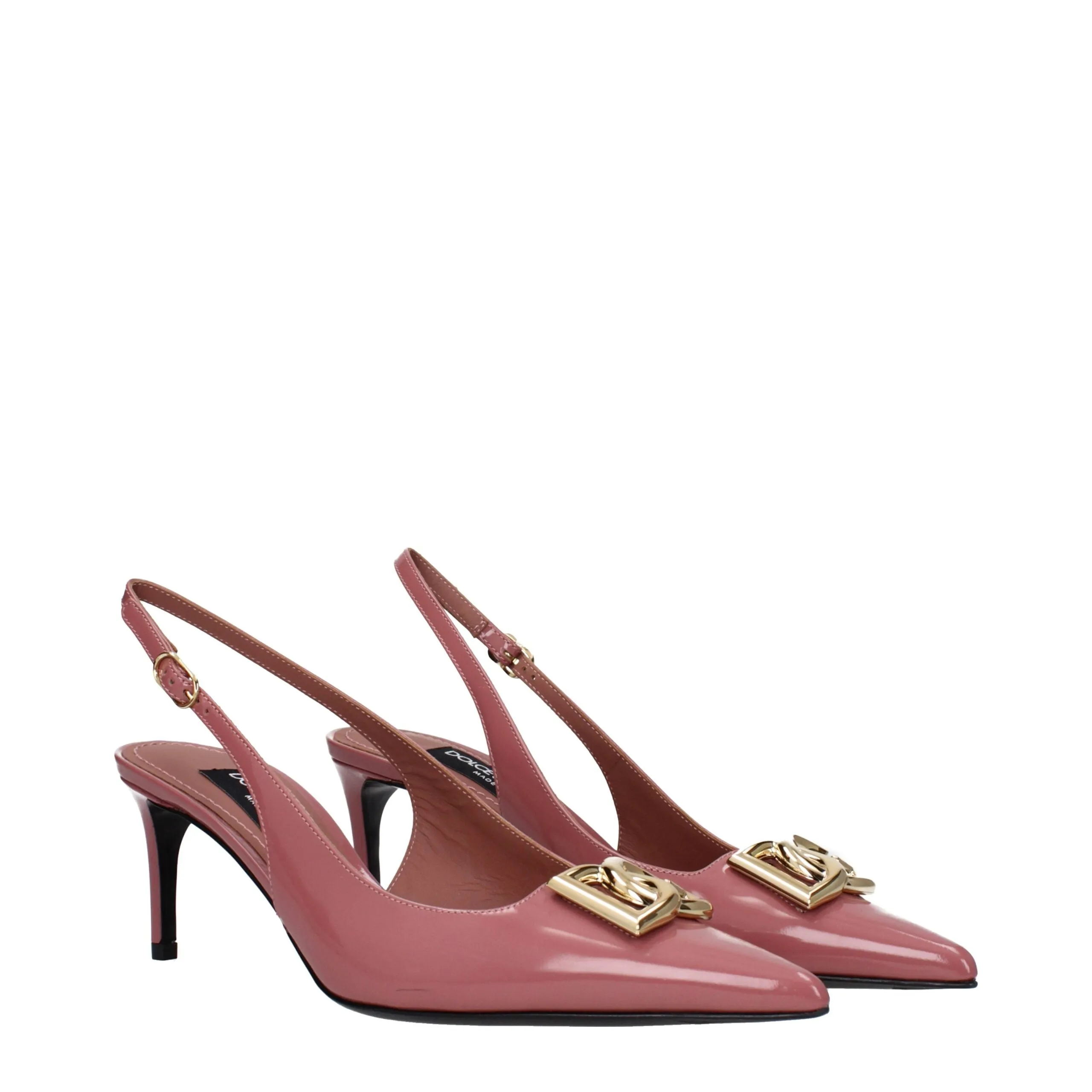 Dolce & Gabbana Pink Leather High Heel Pumps sold by Siebentaschen product image thumbnail 2