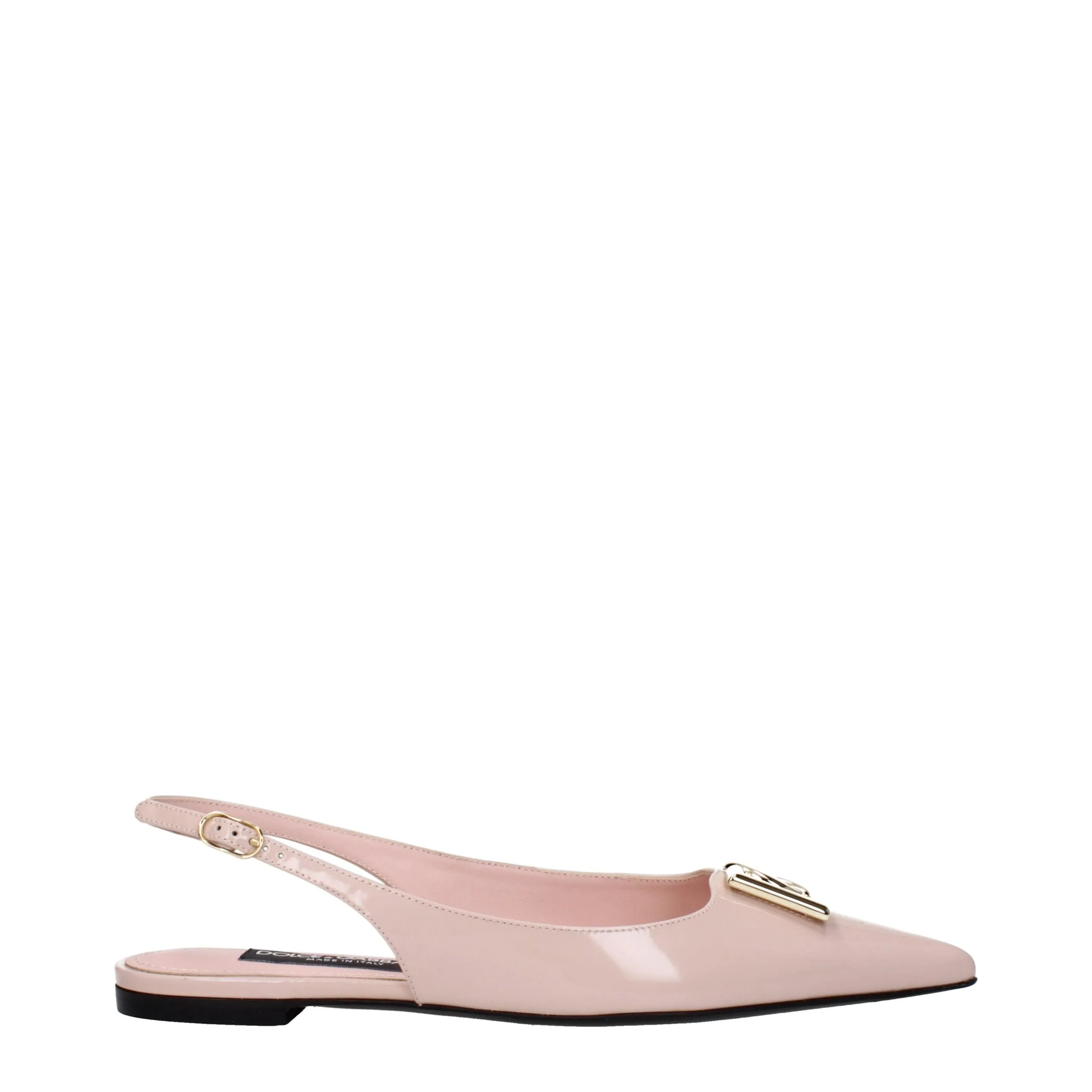 Dolce & Gabbana Pink Leather Ballet Flats sold by Siebentaschen
