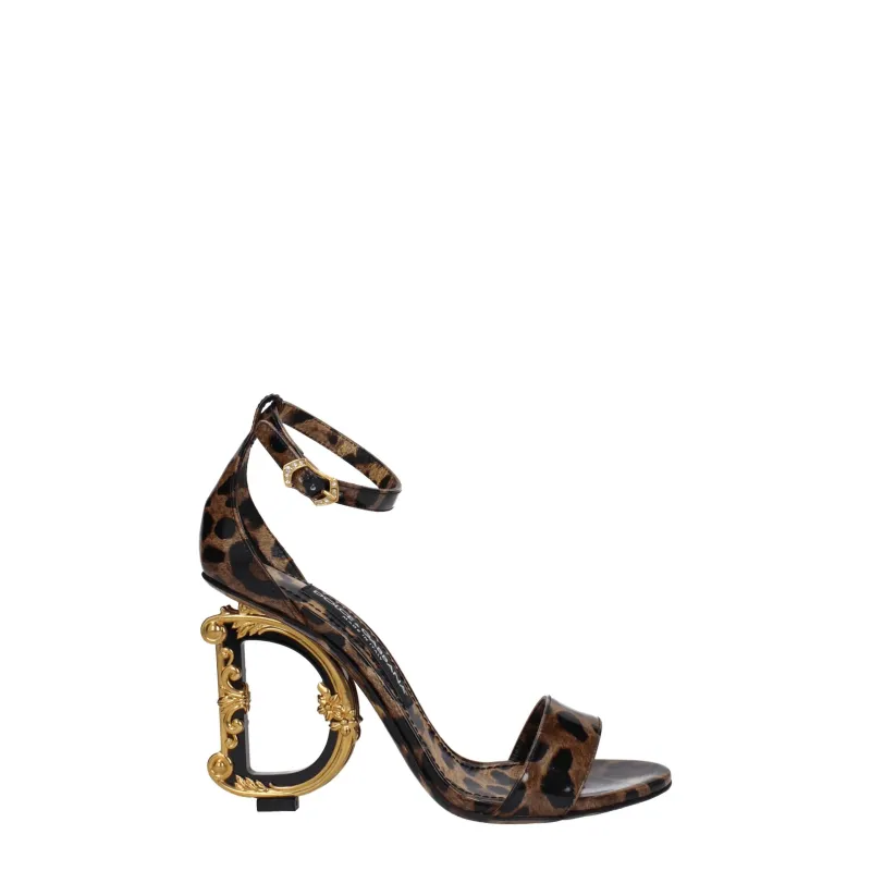 Dolce & Gabbana Brown Leather Sandals sold by Siebentaschen