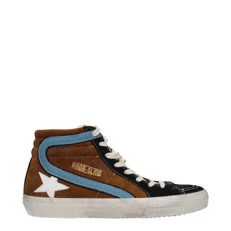 Golden Goose Brown Leather High Top Sneakers sold by Siebentaschen