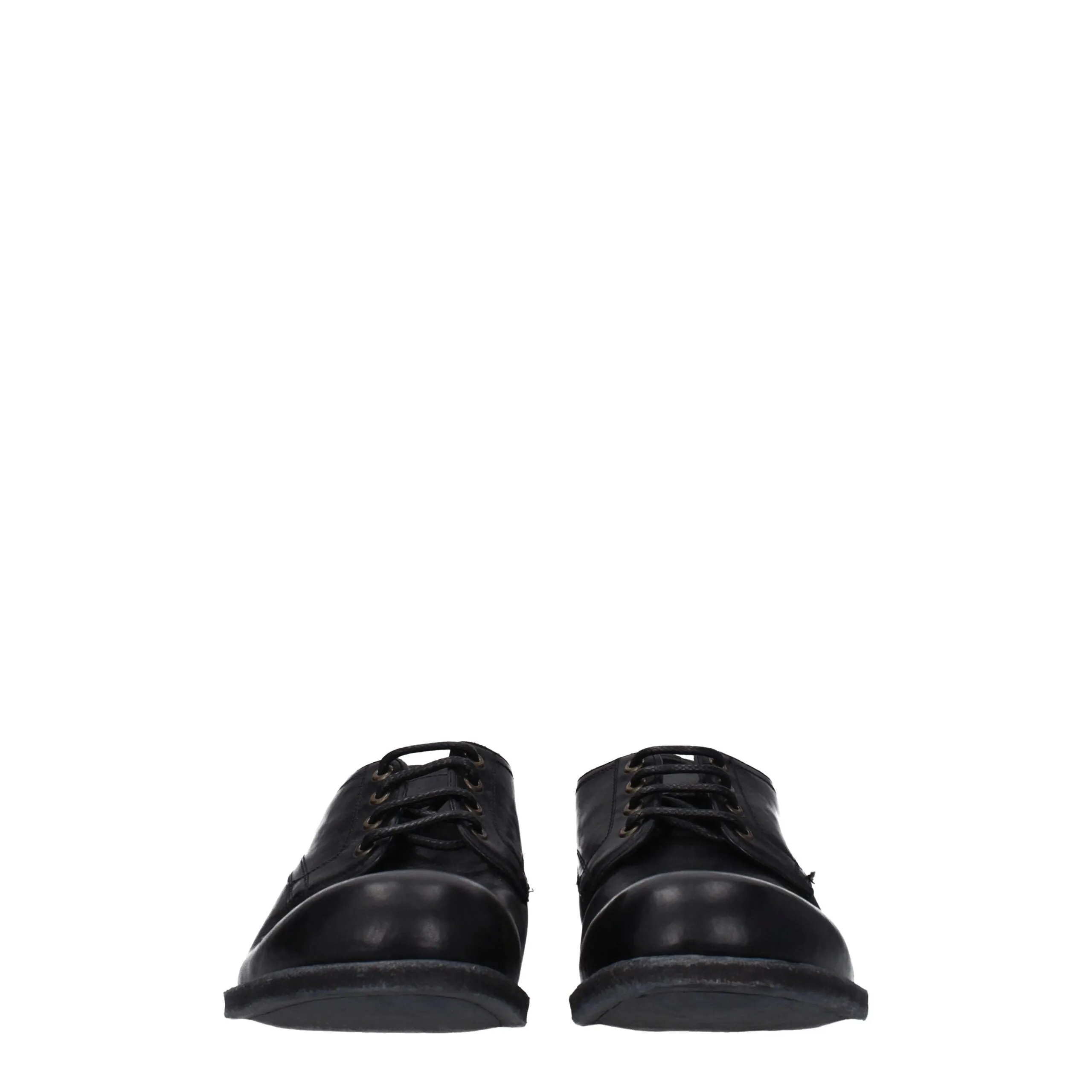 Dolce & Gabbana Black Leather Oxfords And Derbies sold by Siebentaschen product image thumbnail 3