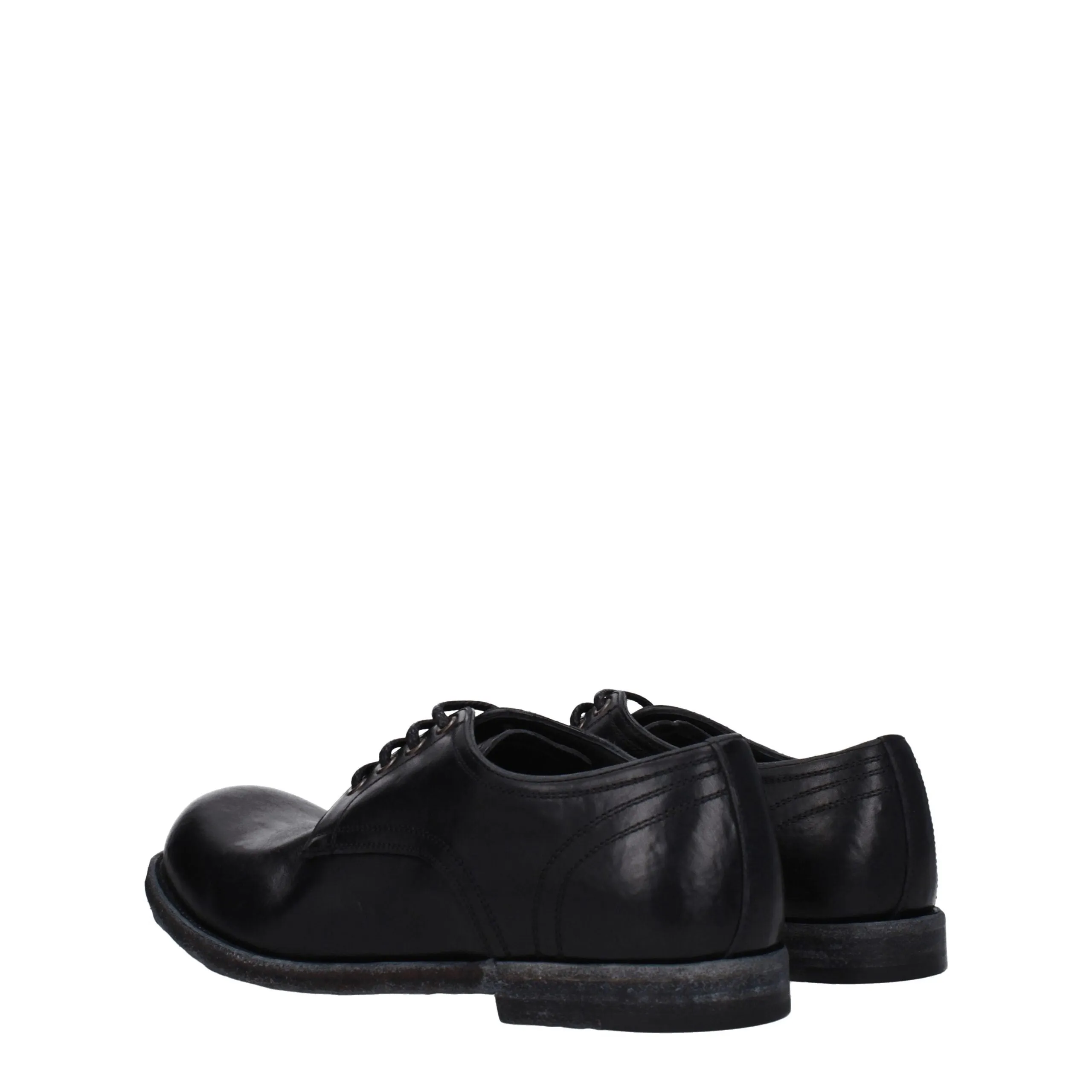 Dolce & Gabbana Black Leather Oxfords And Derbies sold by Siebentaschen product image thumbnail 4