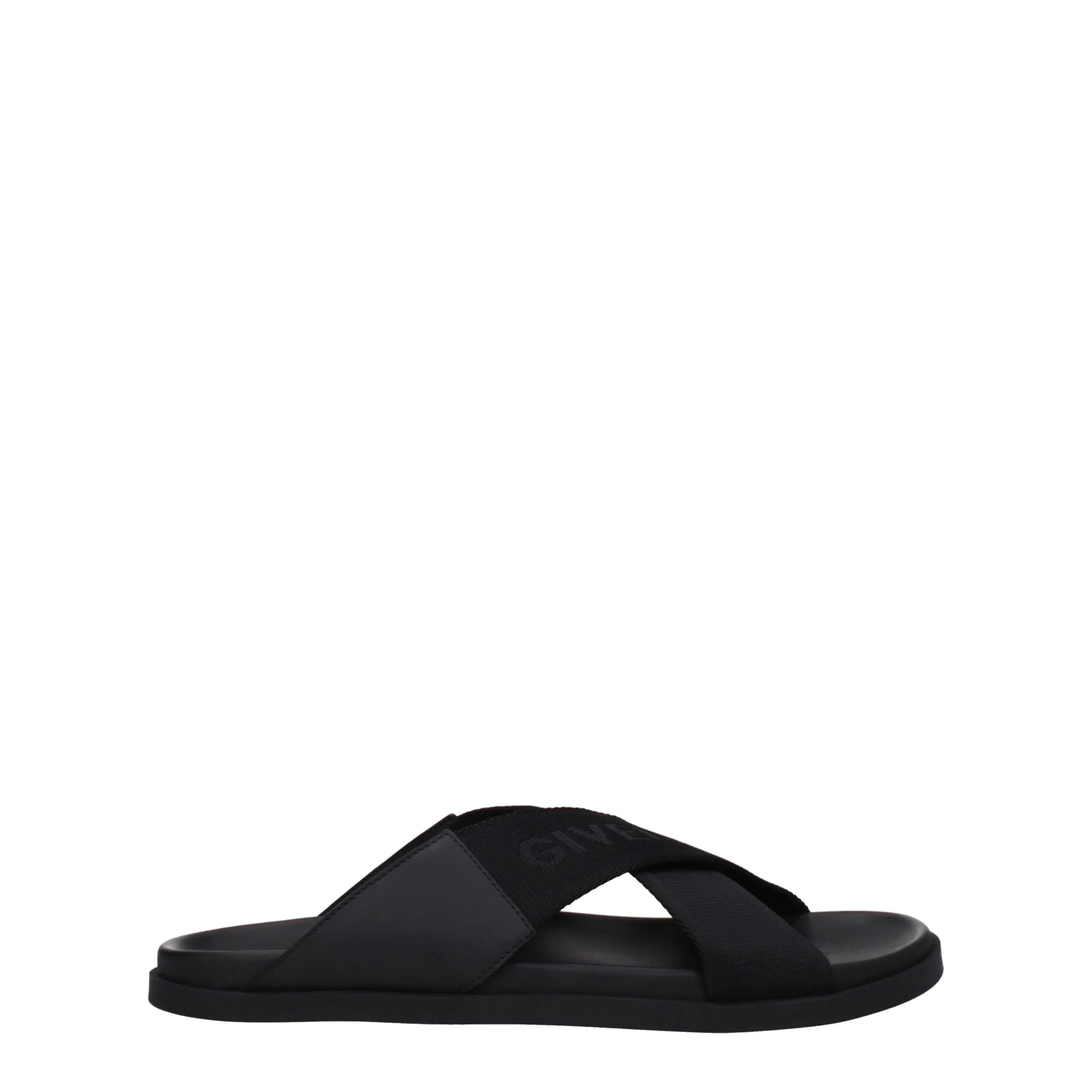 Givenchy Black Fabric Slippers sold by Siebentaschen