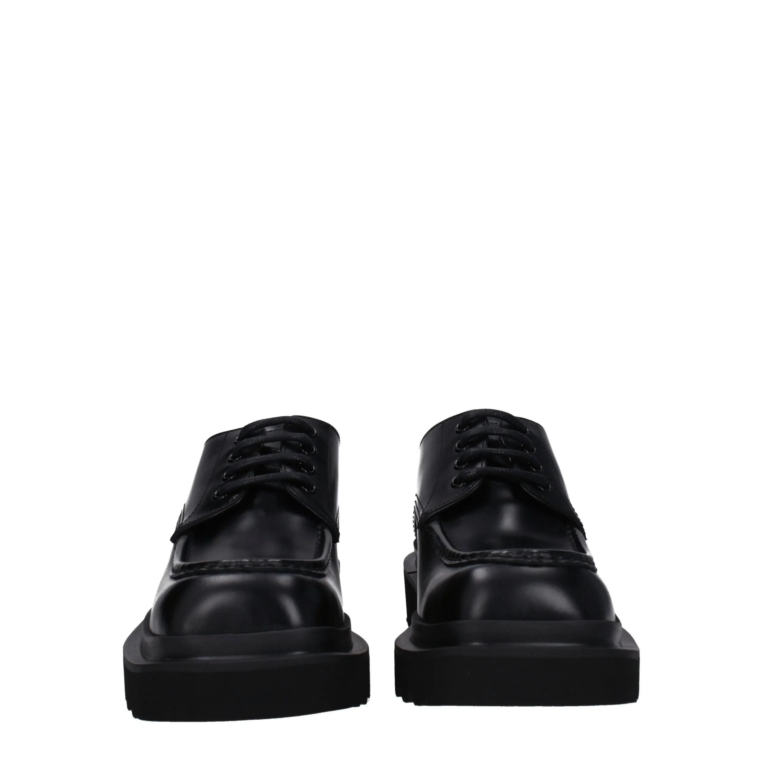 Dolce & Gabbana Black Leather Oxfords And Derbies sold by Siebentaschen product image thumbnail 3