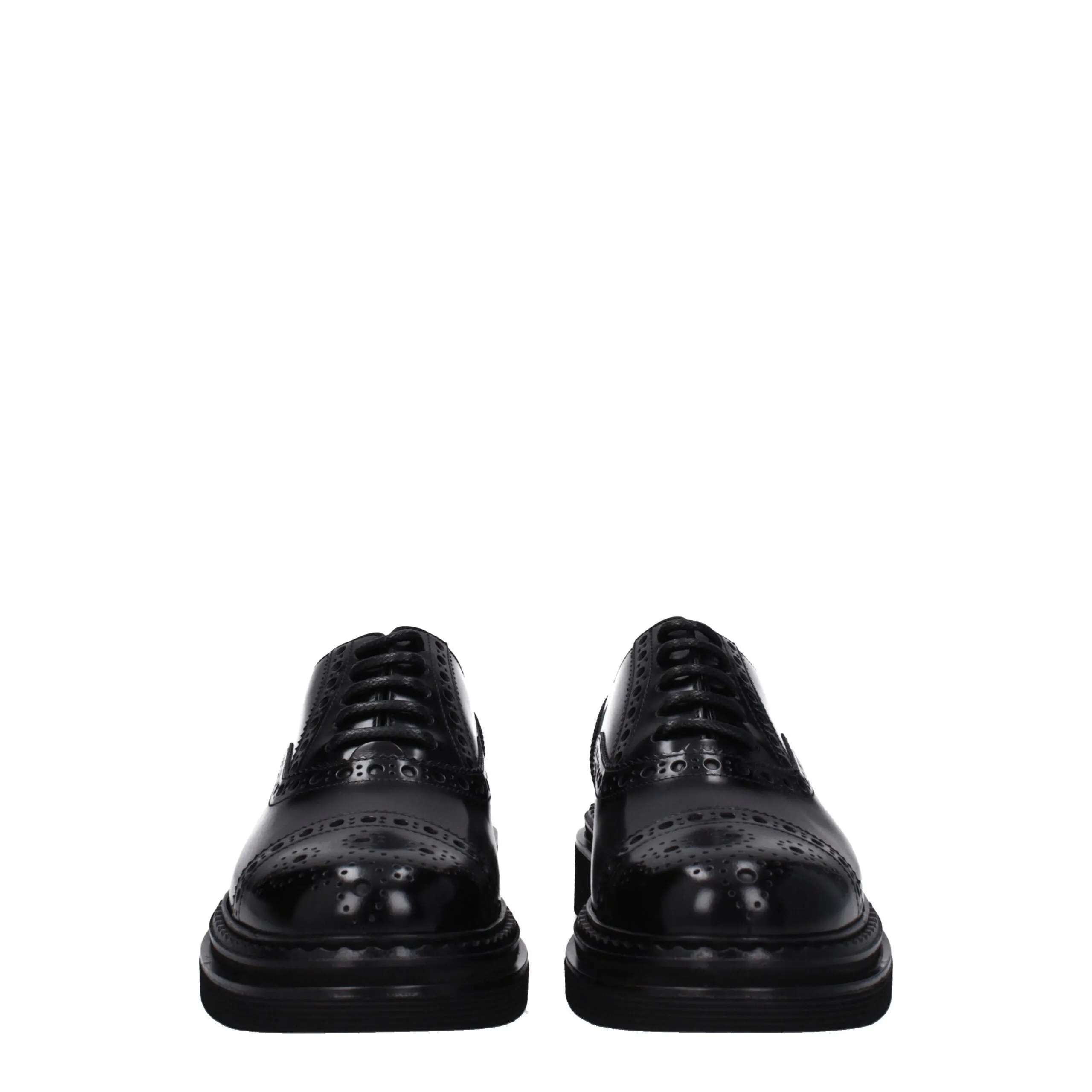 Dolce & Gabbana Black Leather Oxfords And Derbies sold by Siebentaschen product image thumbnail 3