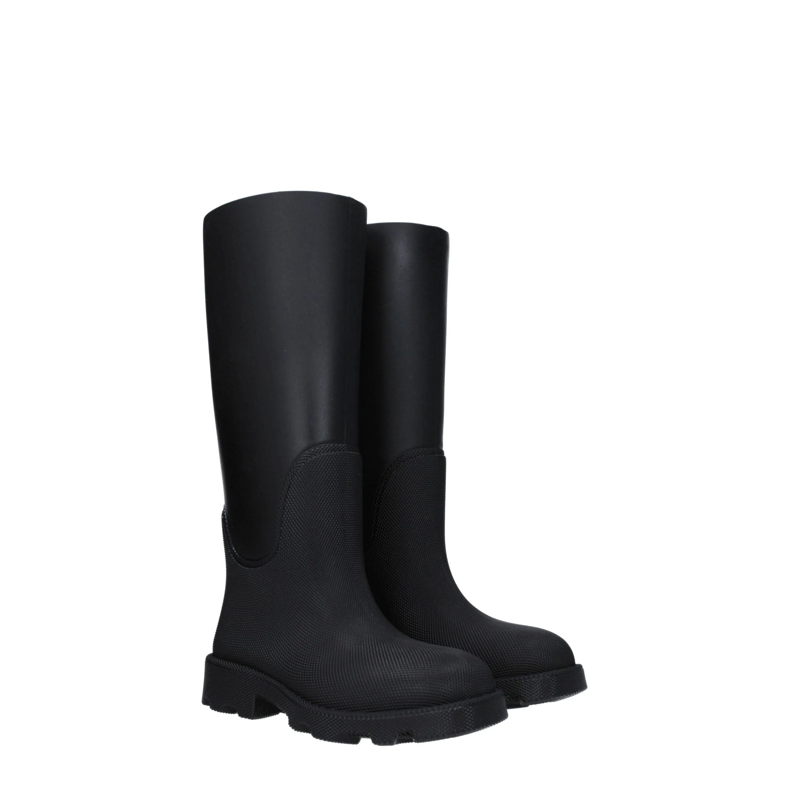 Burberry Black Cotton Rain Boots sold by Siebentaschen product image thumbnail 2