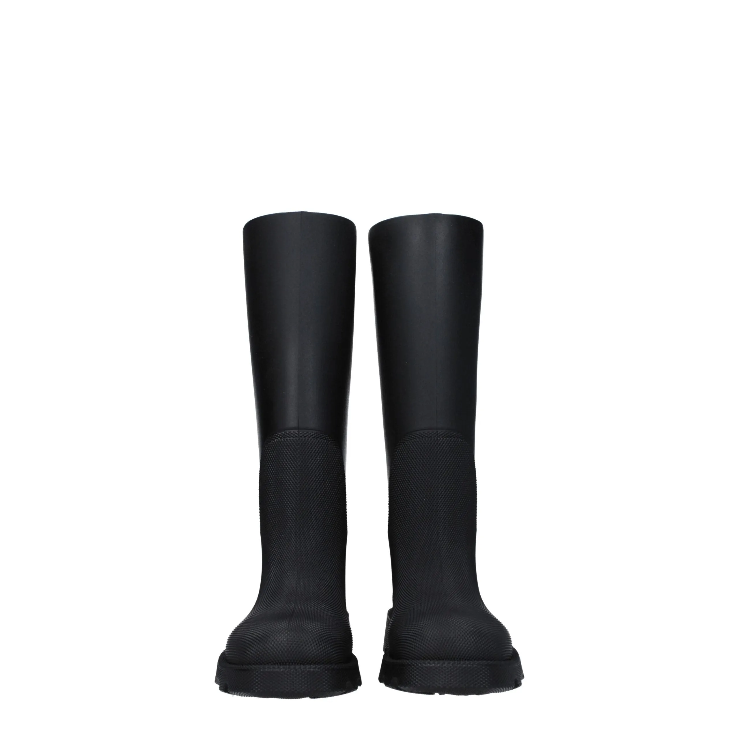 Burberry Black Cotton Rain Boots sold by Siebentaschen product image thumbnail 3