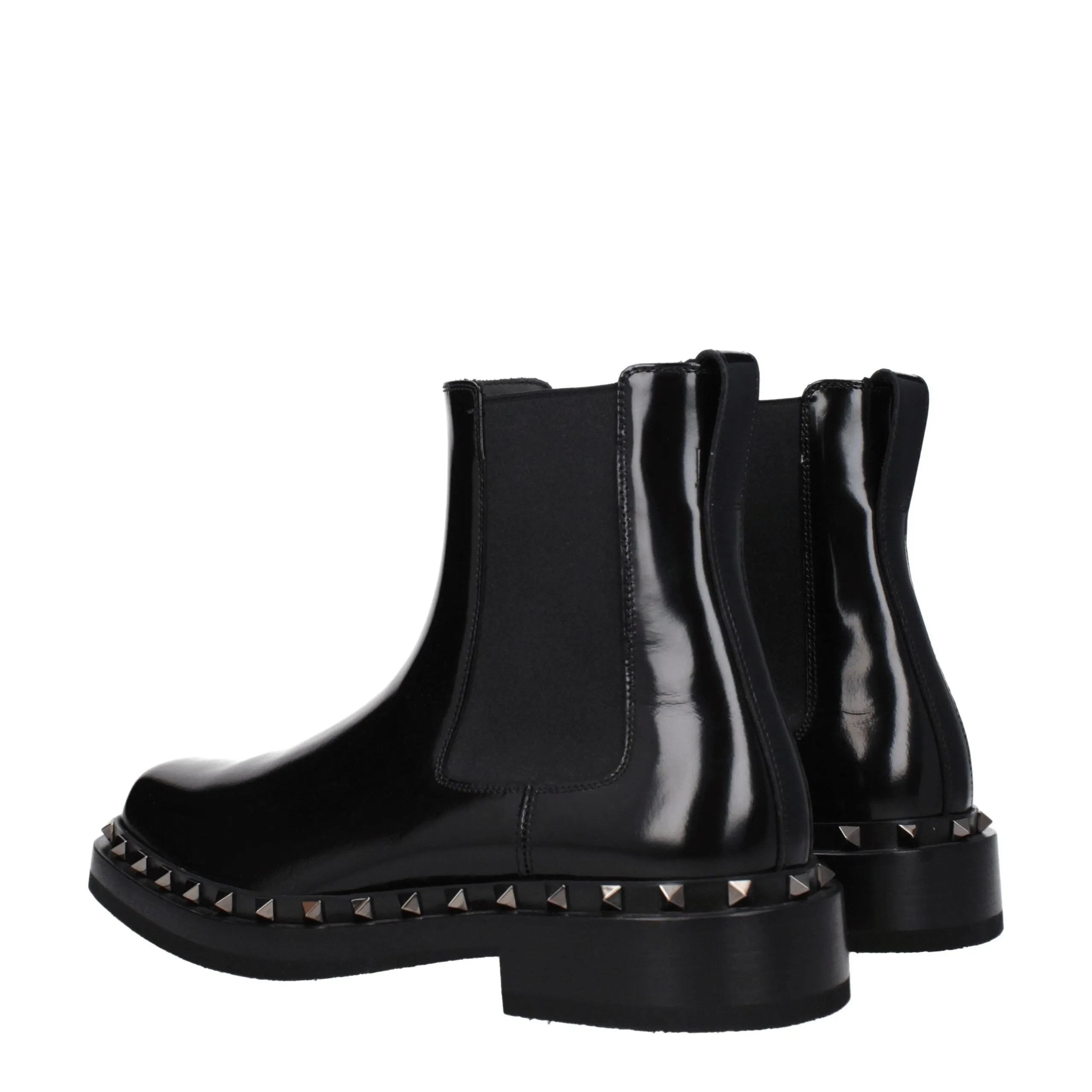 Valentino Garavani Black Leather Ankle Boots sold by Siebentaschen product image thumbnail 3