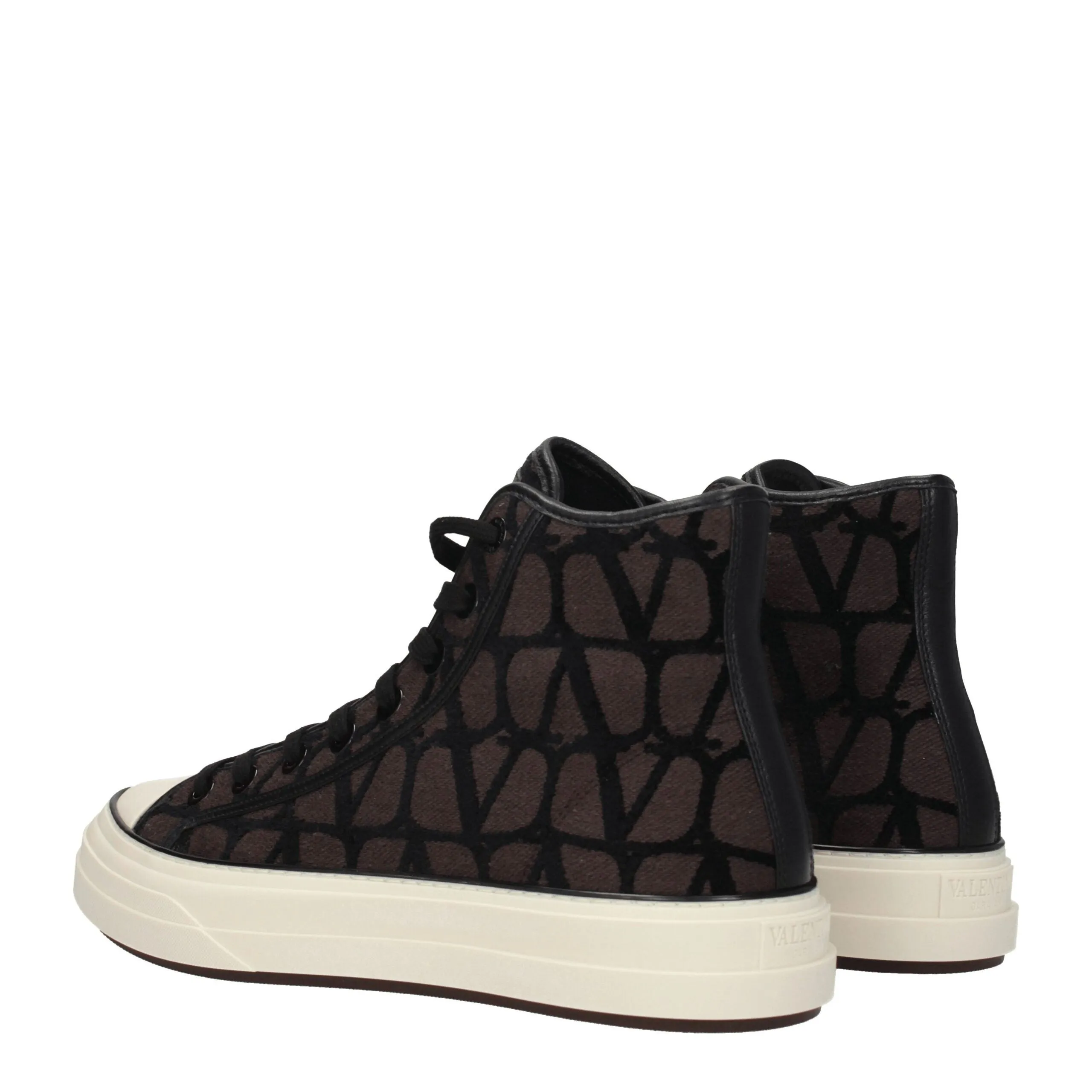 Valentino Garavani Brown Fabric High Top Sneakers sold by Siebentaschen product image thumbnail 4