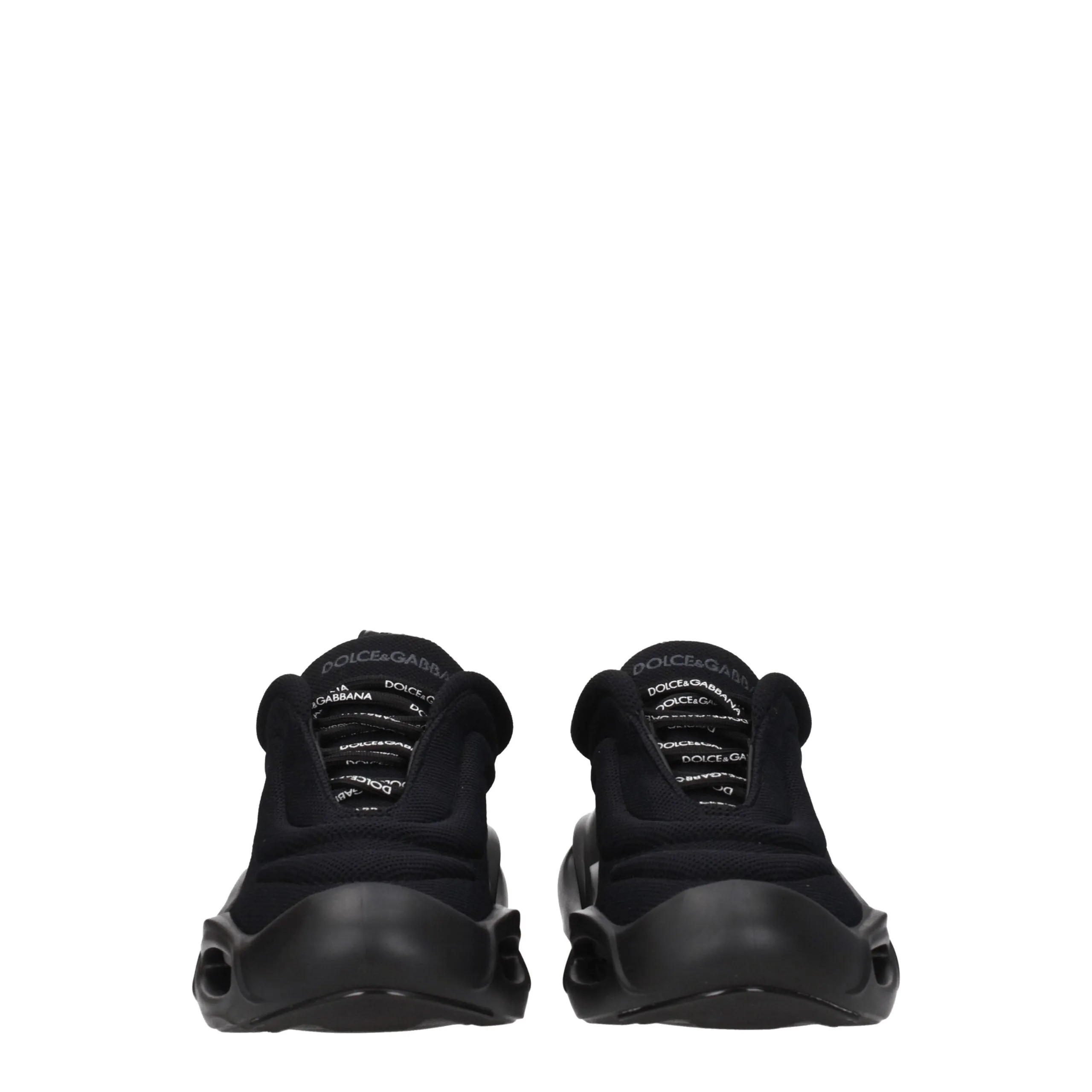 Dolce & Gabbana Black Fabric Chunky Sneakers sold by Siebentaschen product image thumbnail 3