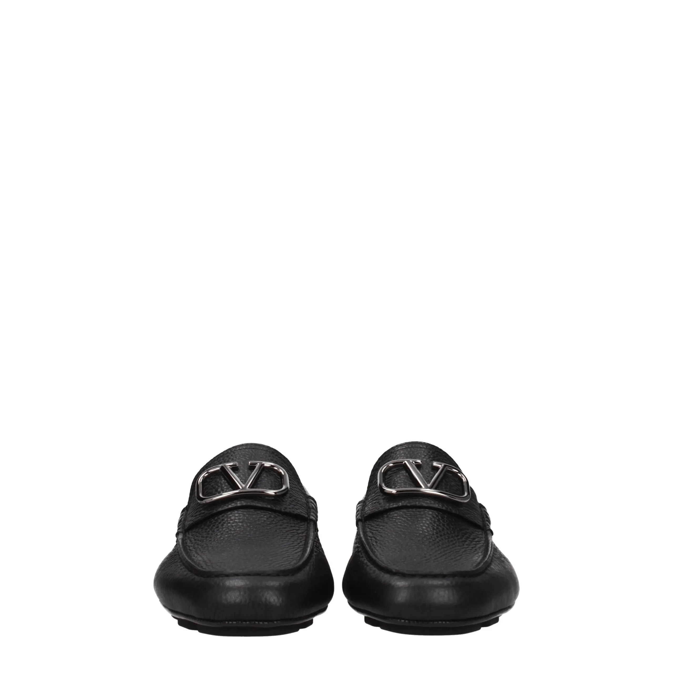 Valentino Garavani Black Leather Slip-On Loafers sold by Siebentaschen product image thumbnail 3