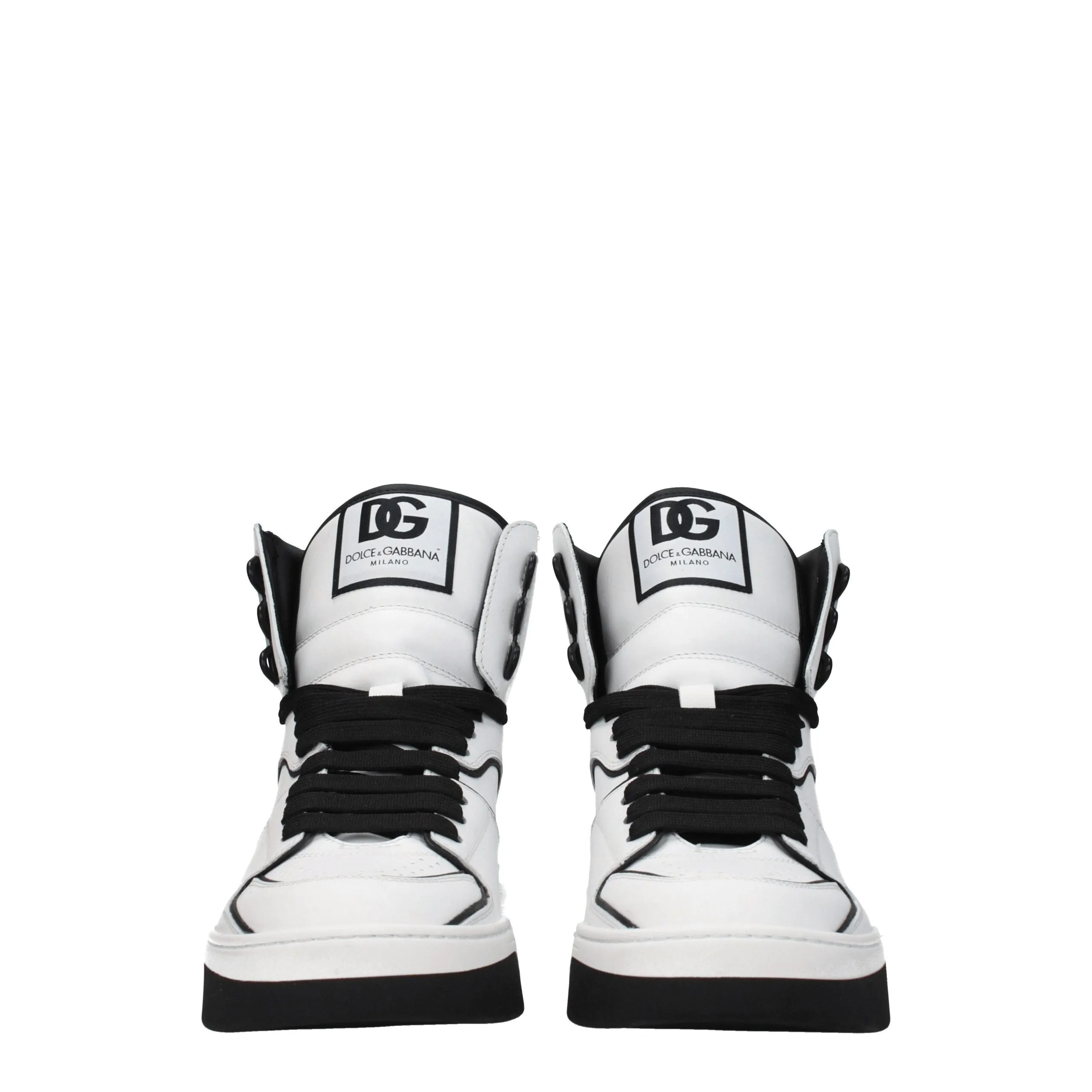 Dolce & Gabbana White Leather High Top Sneakers sold by Siebentaschen product image thumbnail 3