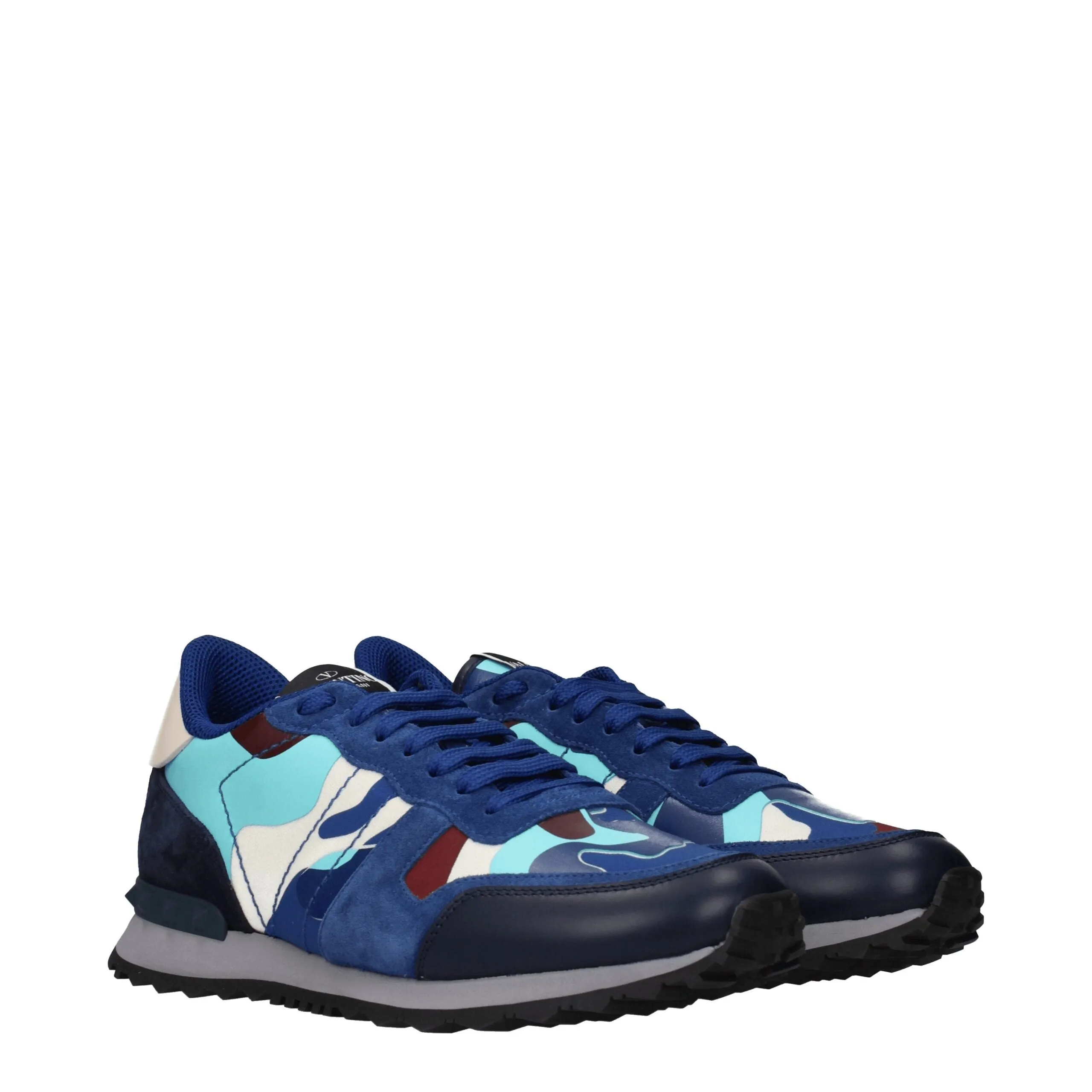 Valentino Garavani Blue Leather Athletic Sneakers sold by Siebentaschen product image thumbnail 2