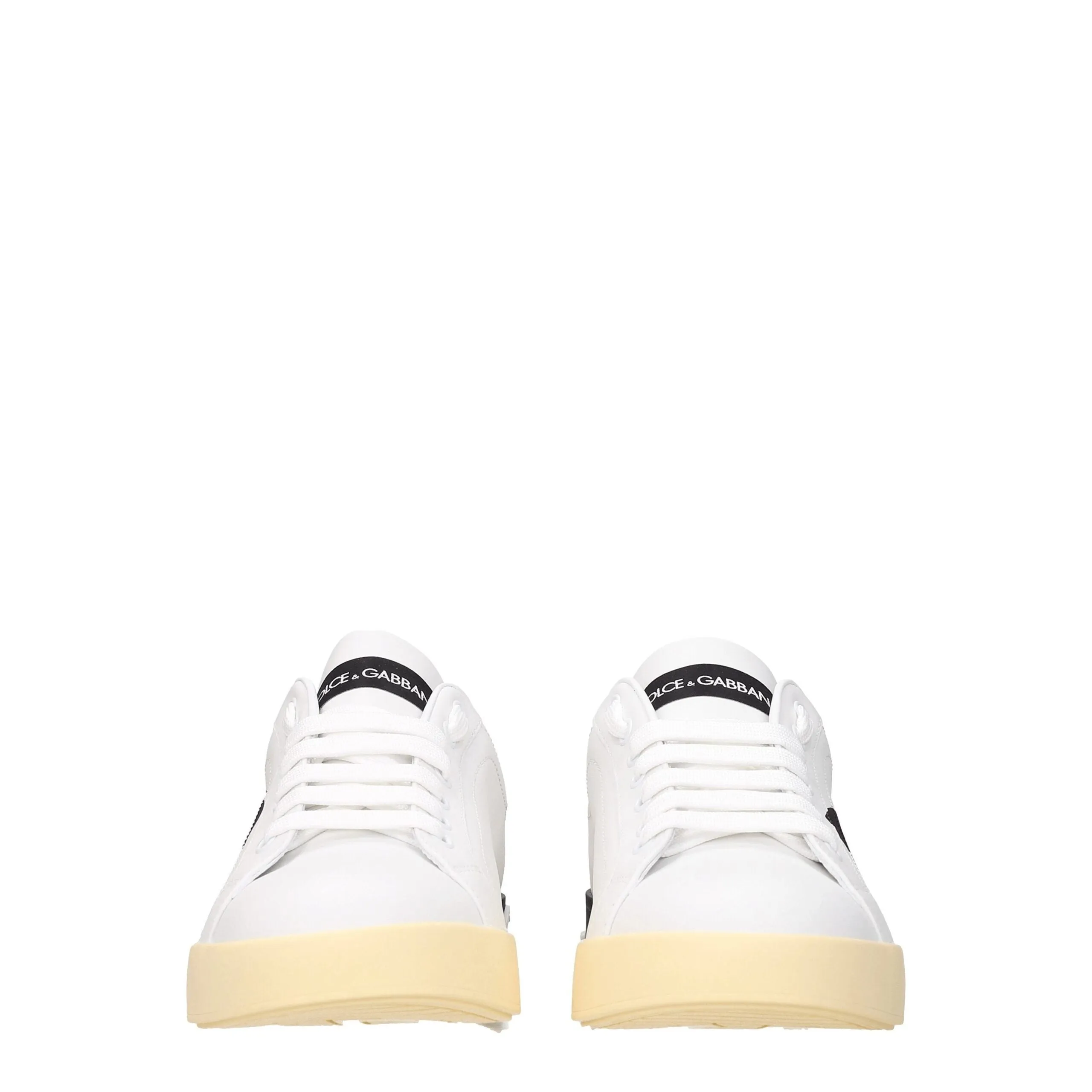 Dolce & Gabbana White Leather Low Top Sneakers sold by Siebentaschen product image thumbnail 3