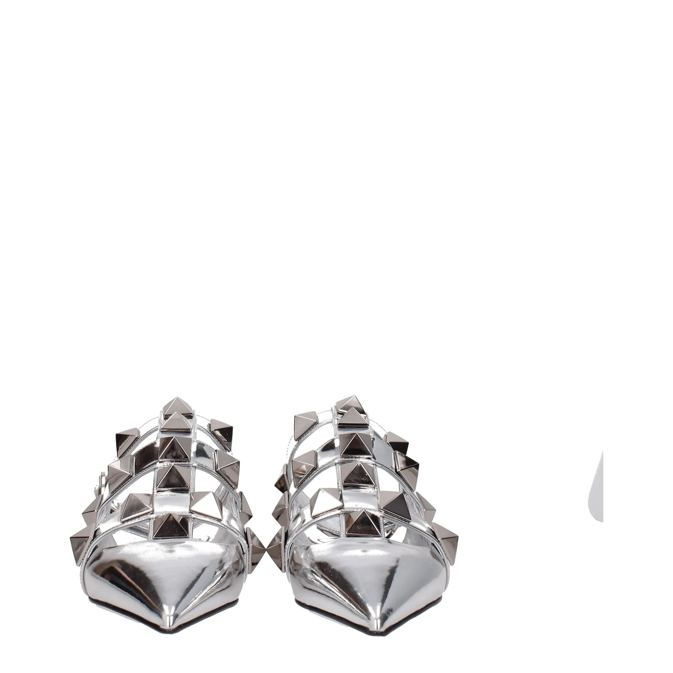 Valentino Garavani Gray Leather Flat Sandals sold by Siebentaschen product image thumbnail 3