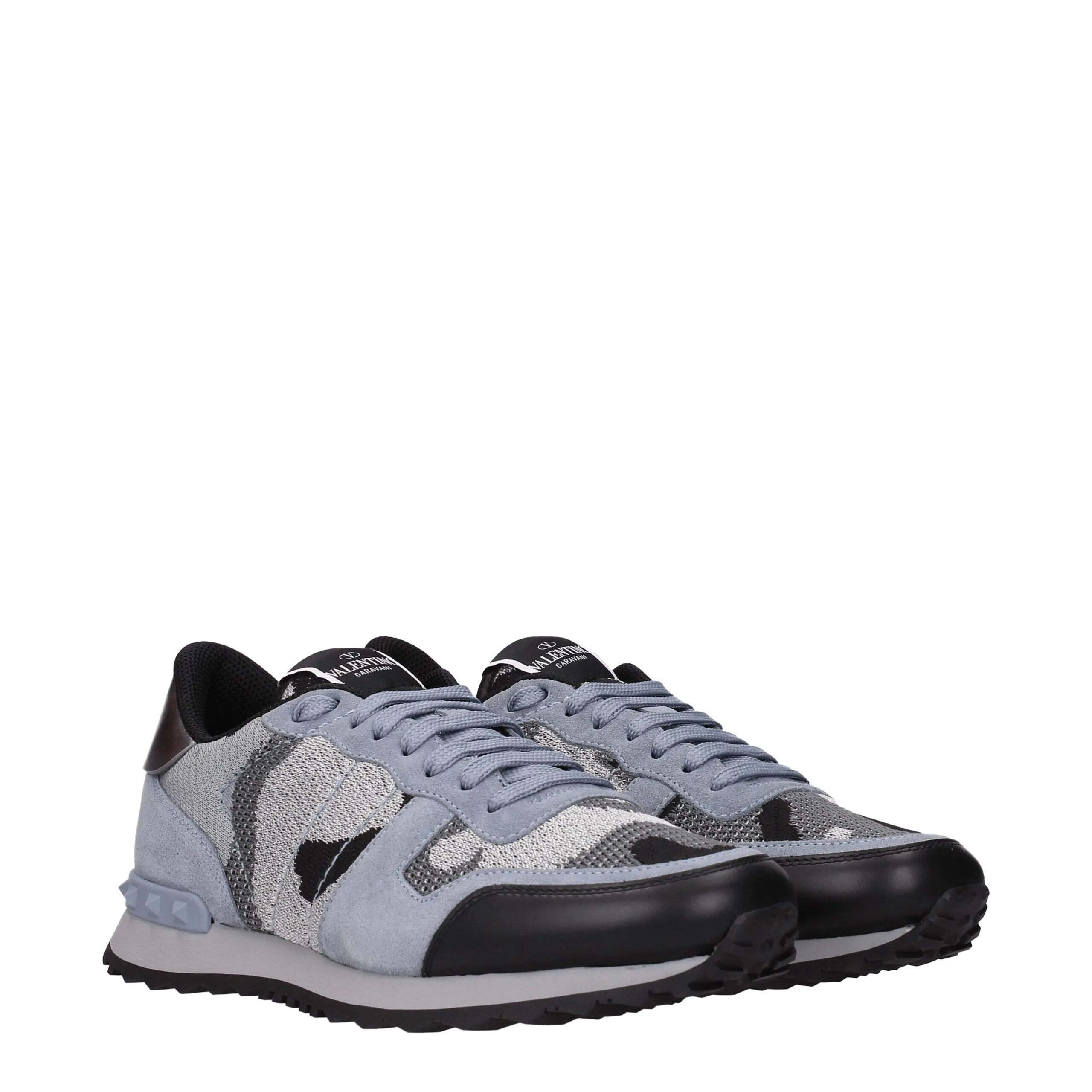 Valentino Garavani Gray Fabric Athletic Sneakers sold by Siebentaschen product image thumbnail 2
