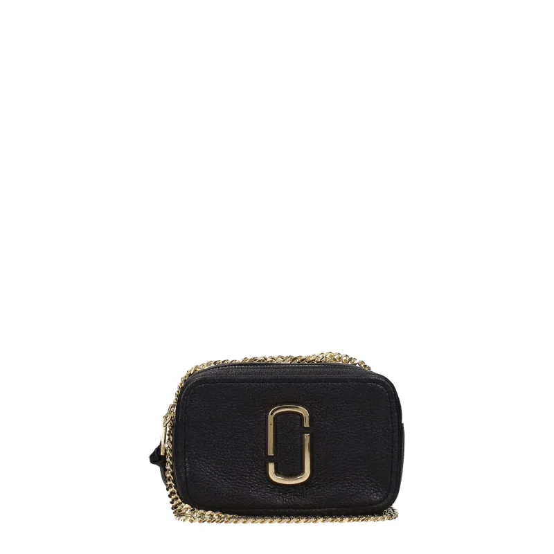 Marc Jacobs Black Leather Crossbody Bag sold by Siebentaschen