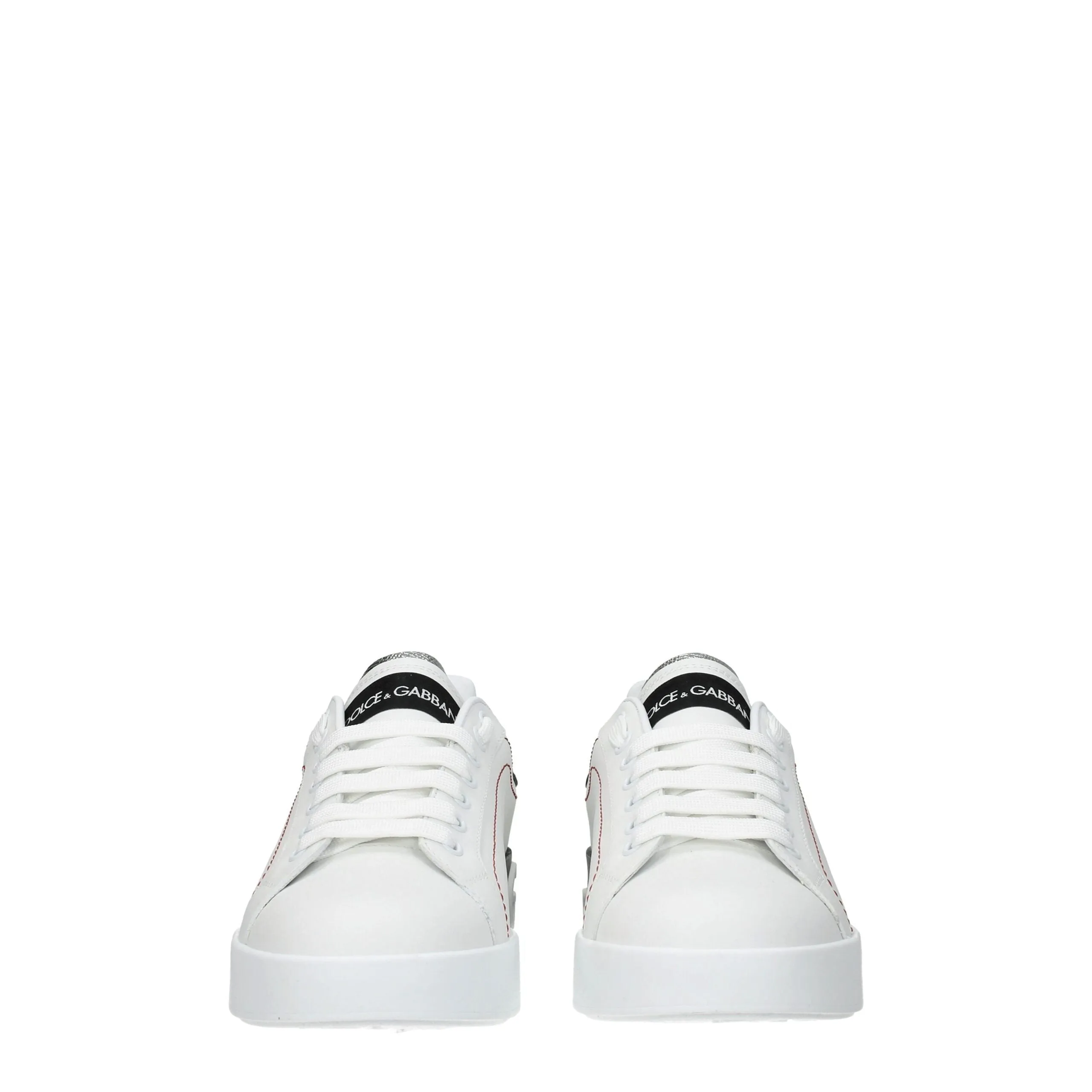 Dolce & Gabbana White Leather Low Top Sneakers sold by Siebentaschen product image thumbnail 3