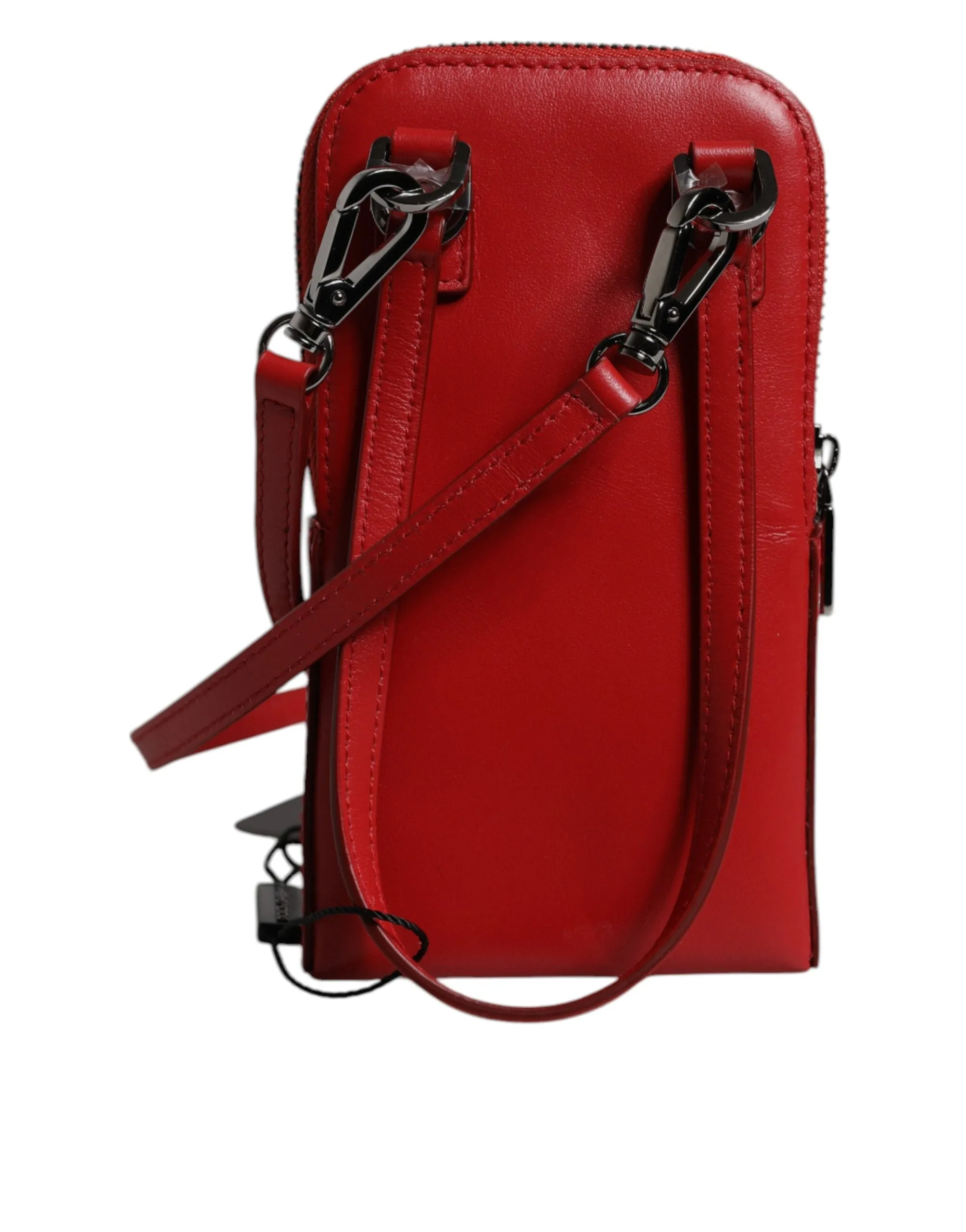 Dolce & Gabbana Red Leather Purse Phone Sling Crossbody Neck Strap Bag sold by Siebentaschen product image thumbnail 4
