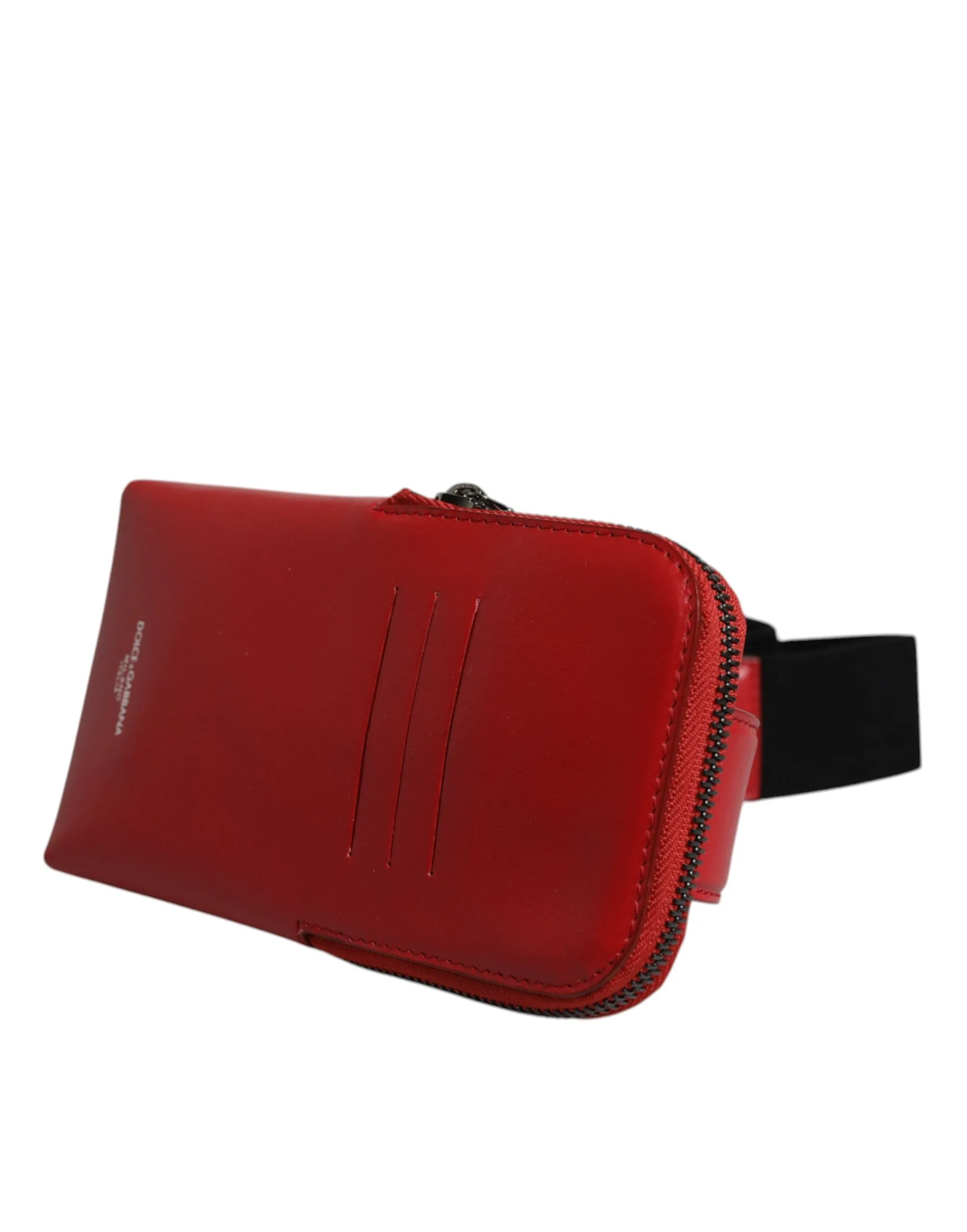 Dolce & Gabbana Red Calfskin Logo Purse Phone Belt Waist Bag sold by Siebentaschen product image thumbnail 3