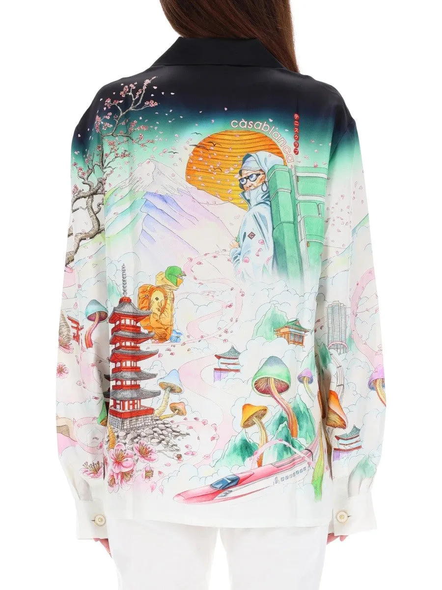 CASABLANCA "FLOWER" PRINT SHIRT sold by Siebentaschen product image thumbnail 3