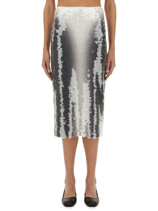 Sportmax "TOANO" SEQUINED SKIRT sold by Siebentaschen