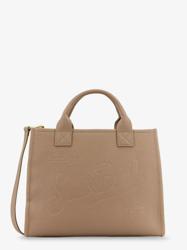 MC2 SAINT BARTH Vanity Bag Large leather shoulder bag made by MC2 Saint Barth