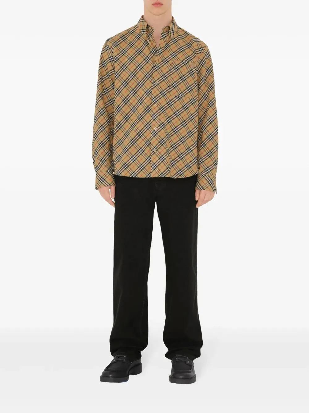 Burberry checked cotton shirt sold by Siebentaschen product image thumbnail 3