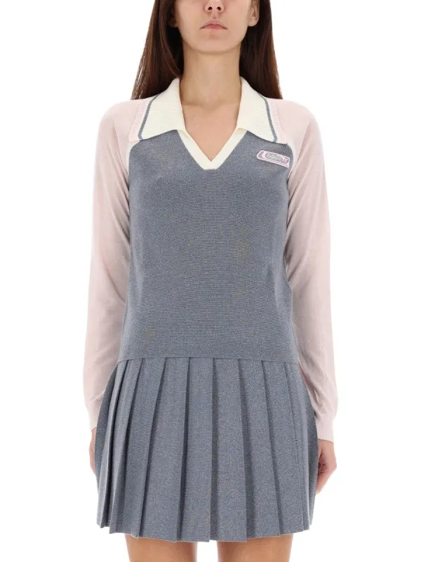 CASABLANCA LONG SLEEVE TENNIS POLO SHIRT sold by Siebentaschen