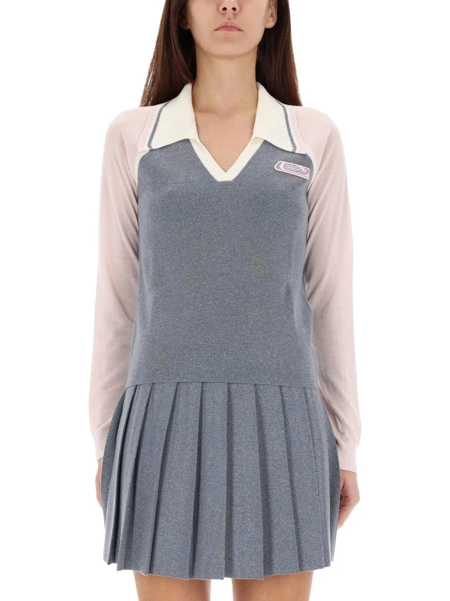 CASABLANCA LONG SLEEVE TENNIS POLO SHIRT sold by Siebentaschen