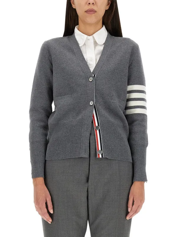 THOM BROWNE V-NECK CARDIGAN sold by Siebentaschen