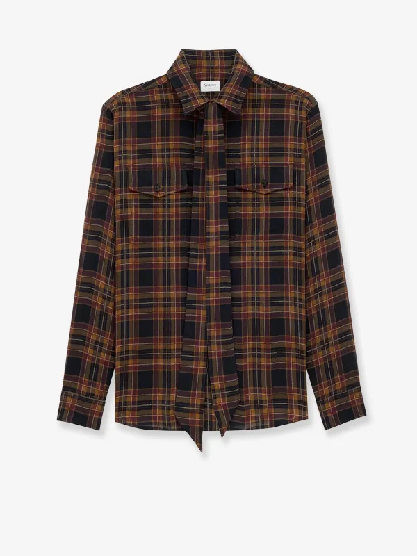 Saint Laurent Wool shirt sold by Siebentaschen