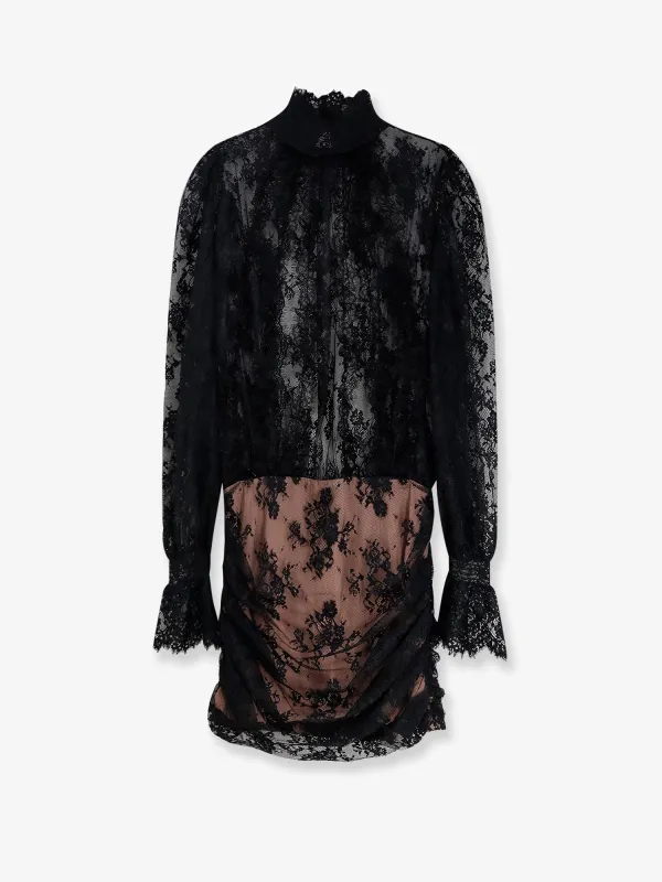 RETROFETE Ysolde lace mini dress sold by Siebentaschen