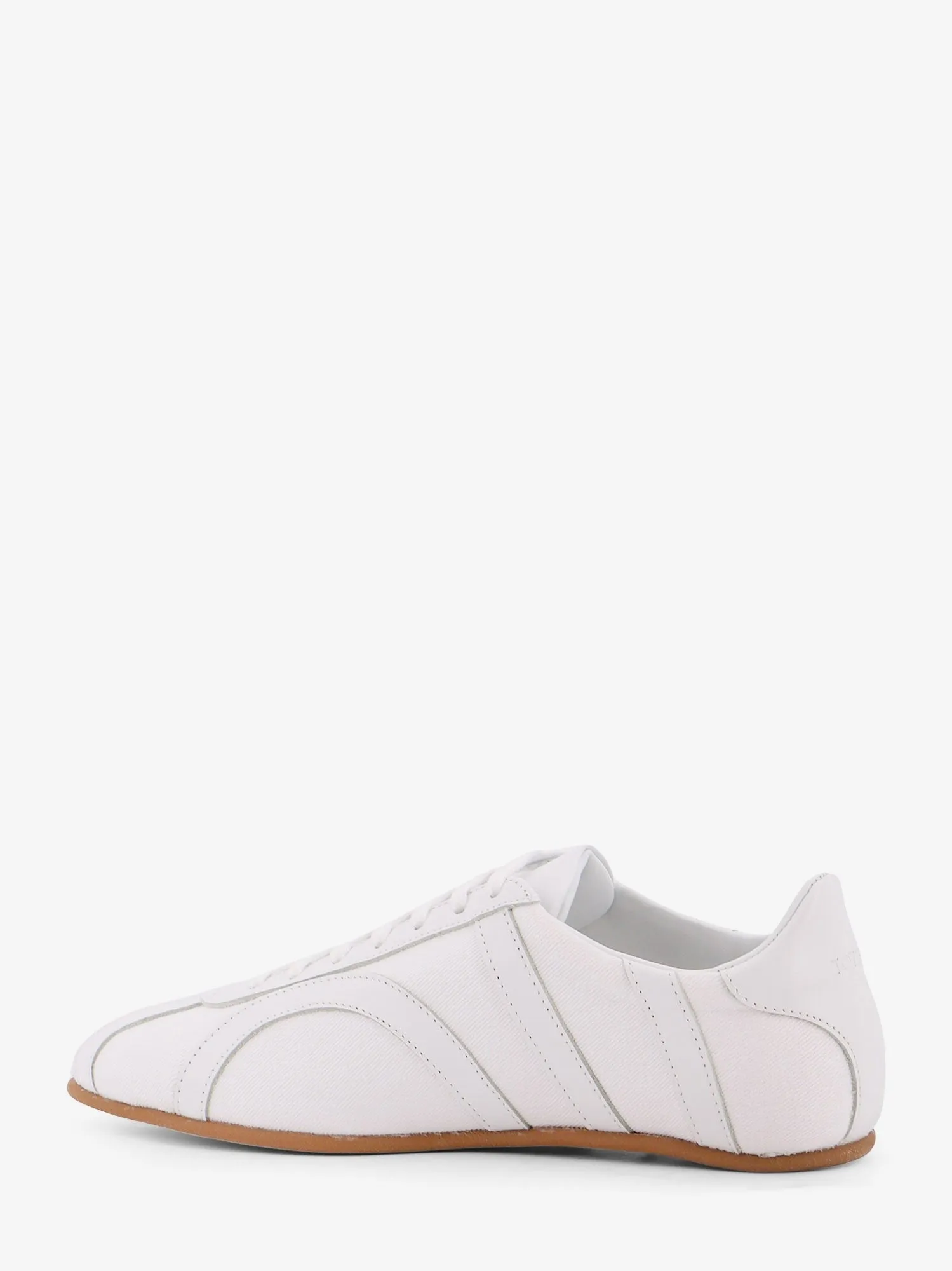 TOTEME Canvas low-top sneakers with leather profiles sold by Siebentaschen product image thumbnail 3