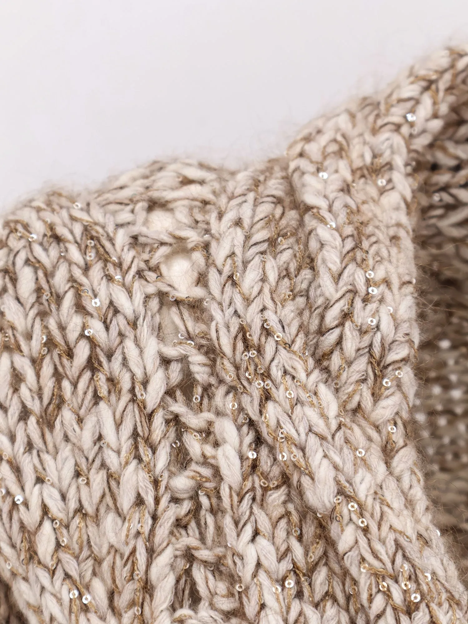 Brunello Cucinelli Wool and cashmere cardigan with sequins sold by Siebentaschen product image thumbnail 3