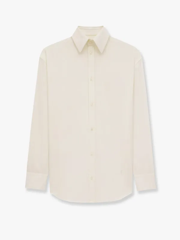 Saint Laurent Certified cotton shirt with Monogram embroidery sold by Siebentaschen