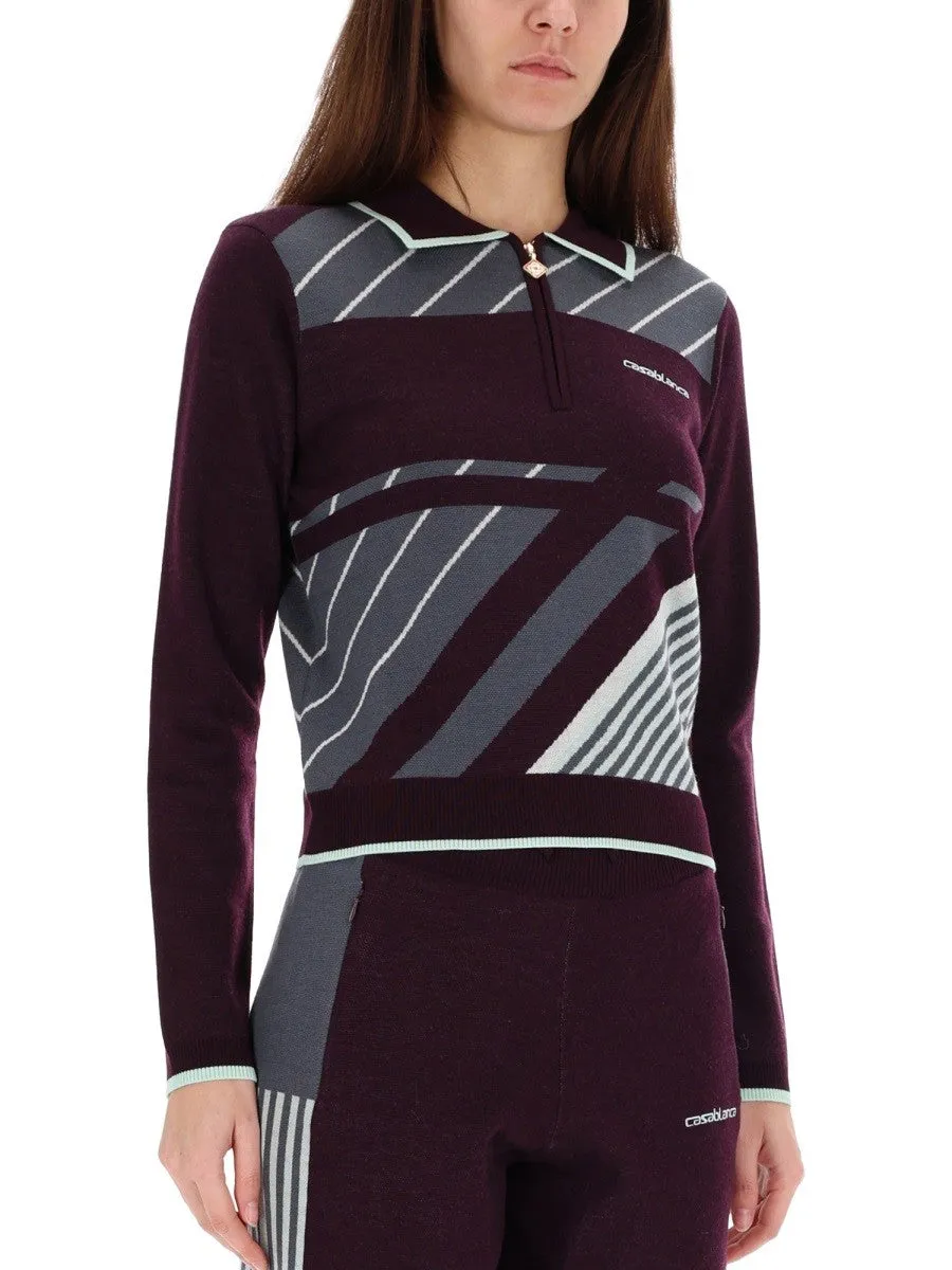 CASABLANCA "DIAGONAL" TENNIS POLO SHIRT sold by Siebentaschen product image thumbnail 4