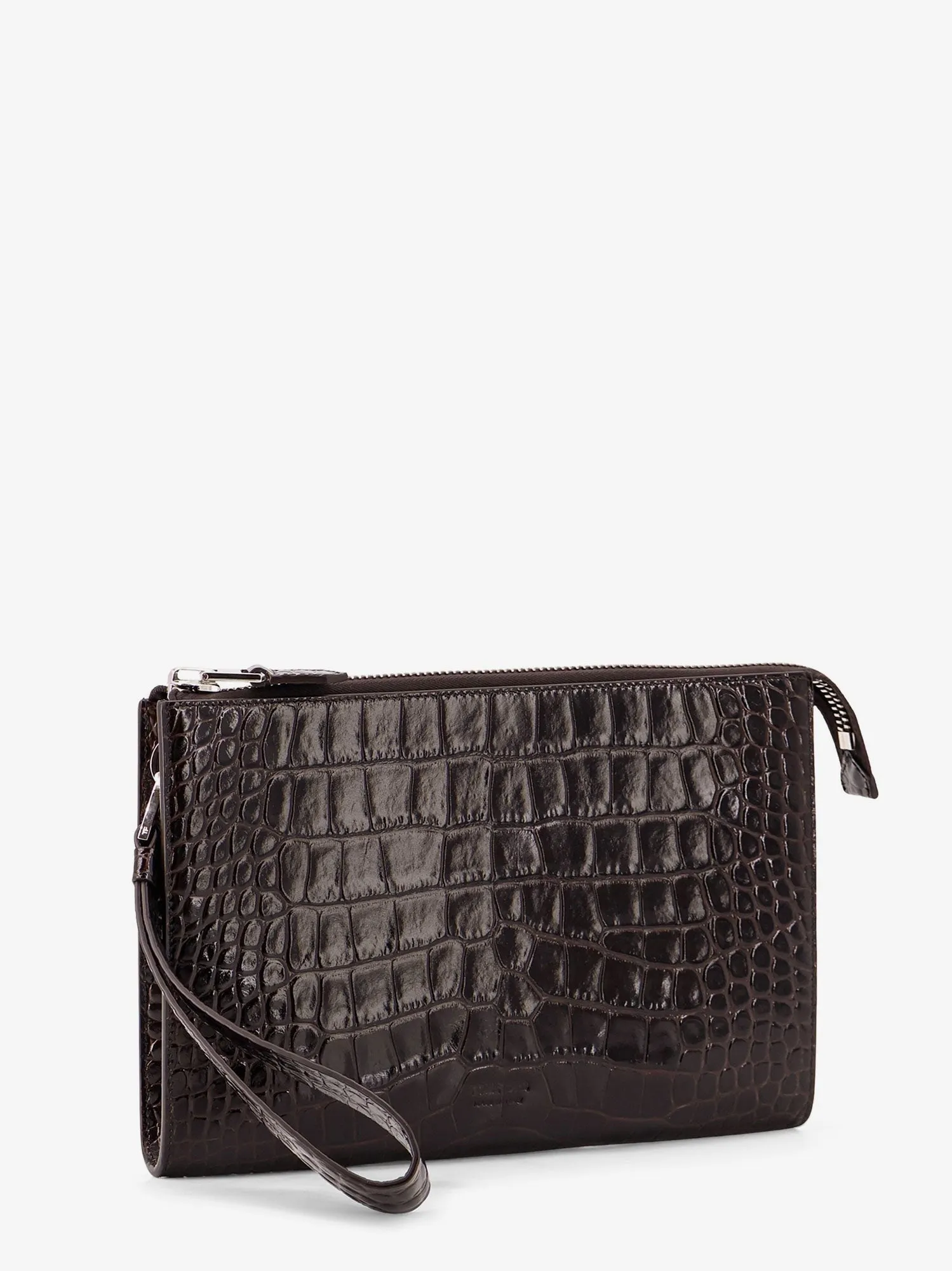 TOM FORD Crocodile-print leather clutch bag sold by Siebentaschen product image thumbnail 3