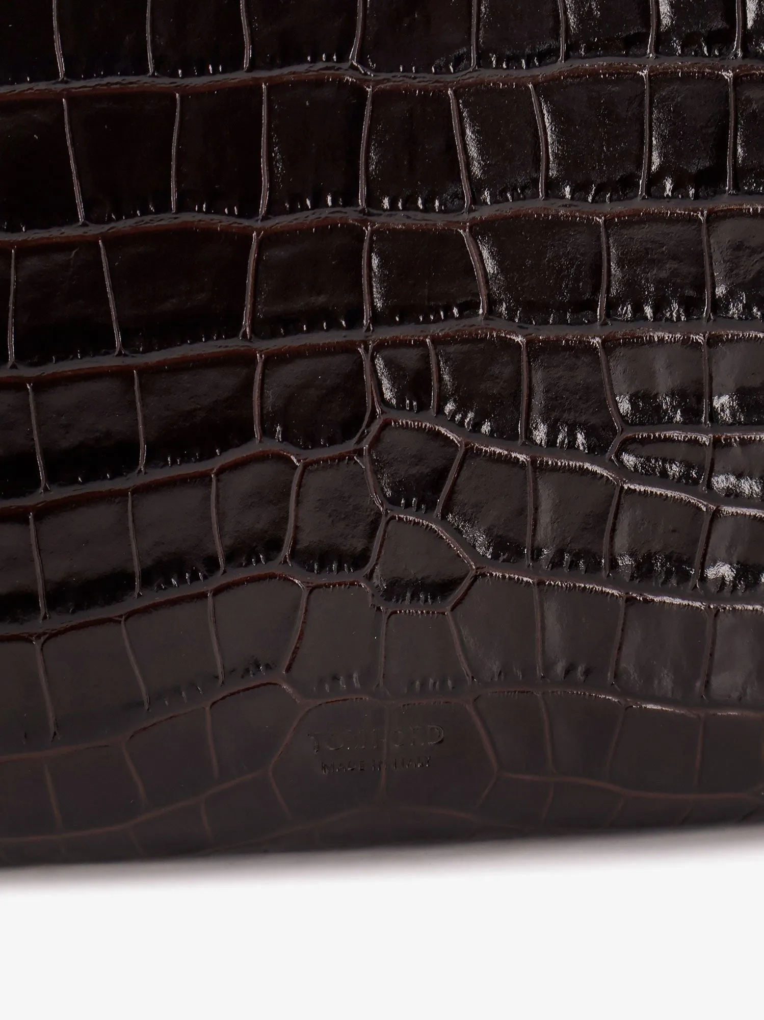 TOM FORD Crocodile-print leather clutch bag sold by Siebentaschen product image thumbnail 4