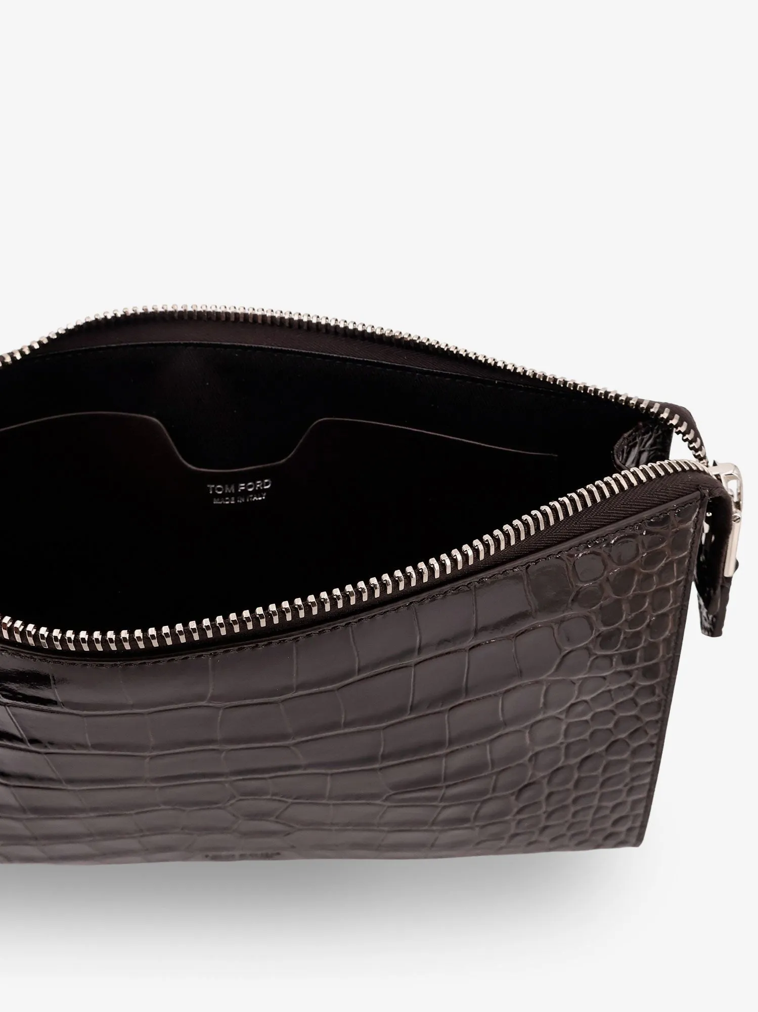 TOM FORD Crocodile-print leather clutch bag sold by Siebentaschen product image thumbnail 5