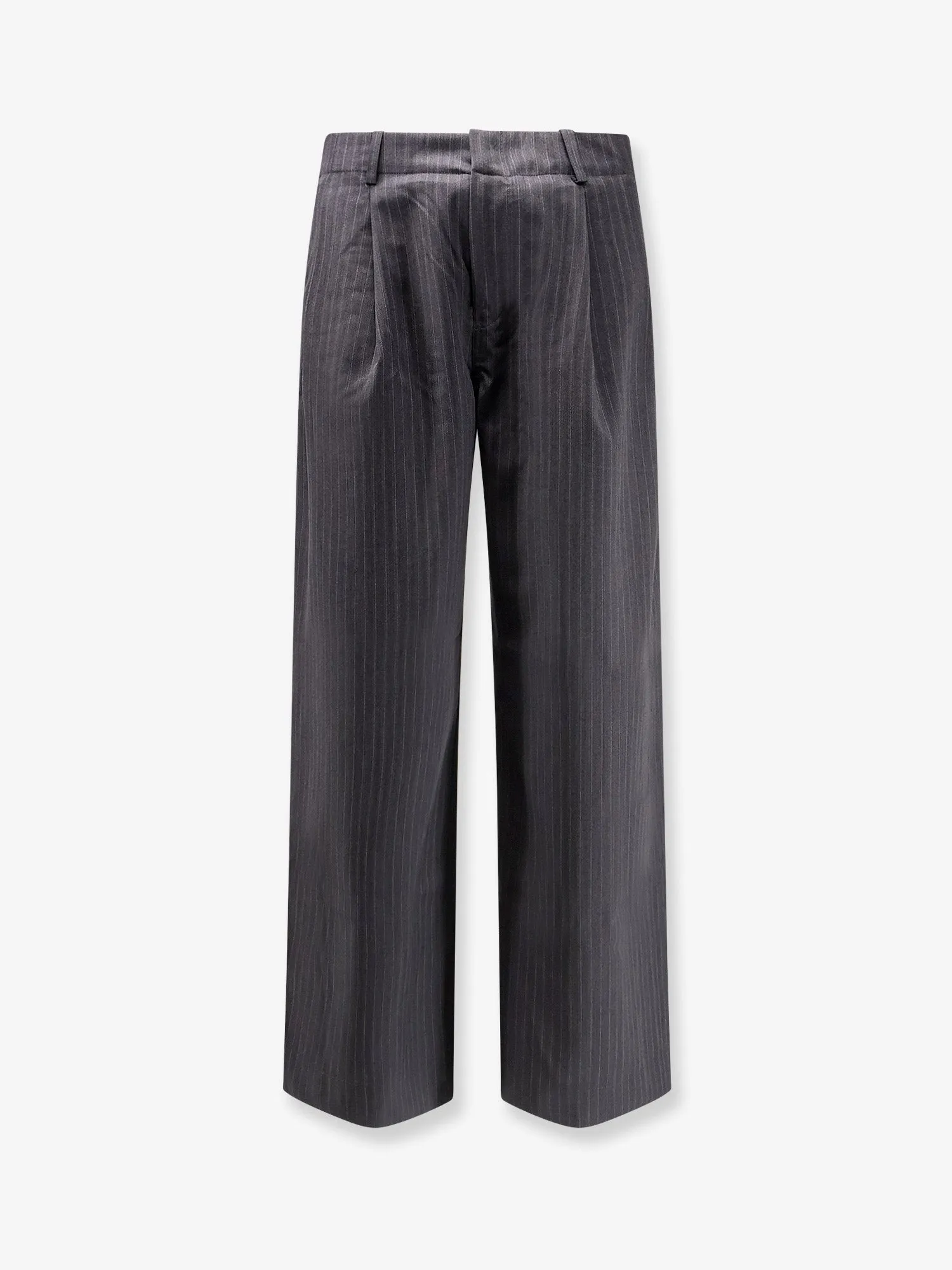 TONYWACK Wool blend pinstriped trousers sold by Siebentaschen