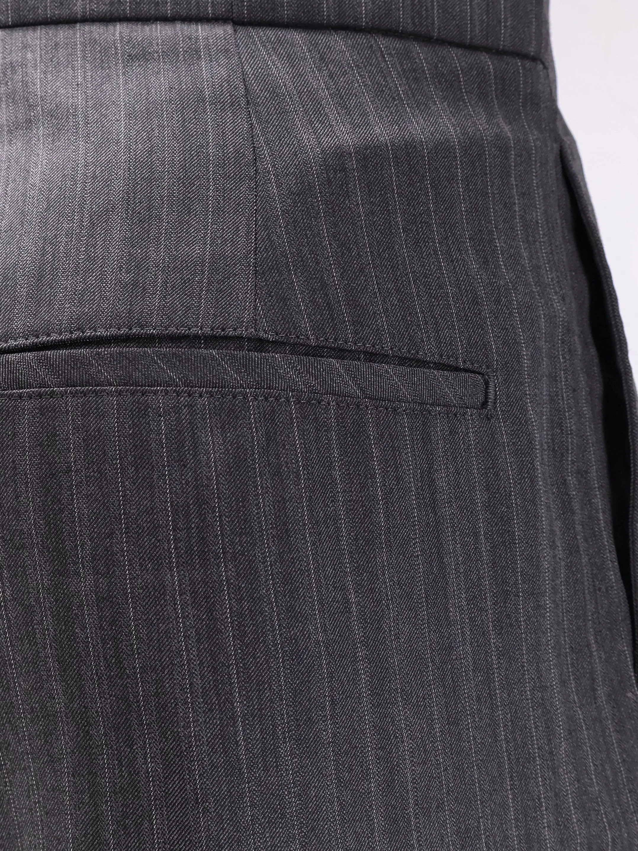 TONYWACK Wool blend pinstriped trousers sold by Siebentaschen product image thumbnail 3