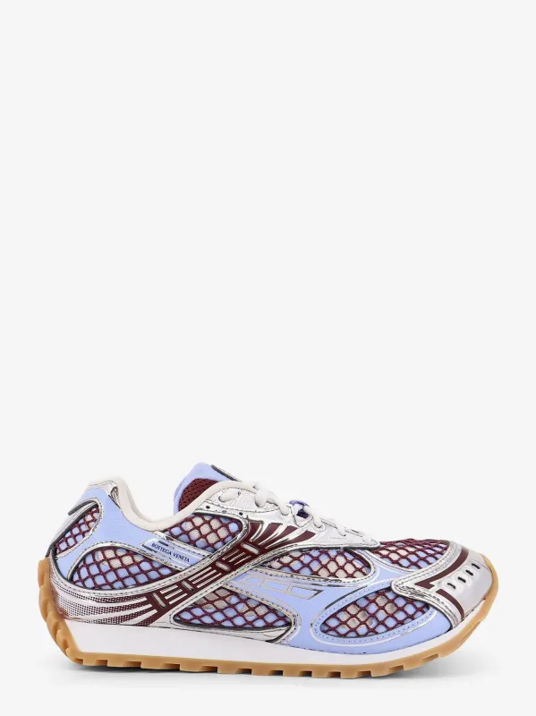 Bottega Veneta Orbit leather and mesh sneakers sold by Siebentaschen