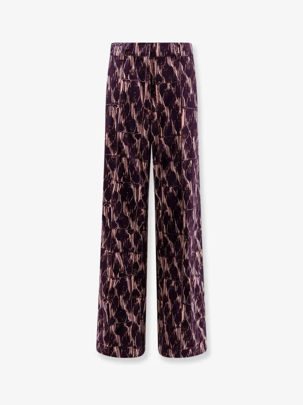 Dries Van Noten Paxy corduroy trousers sold by Siebentaschen