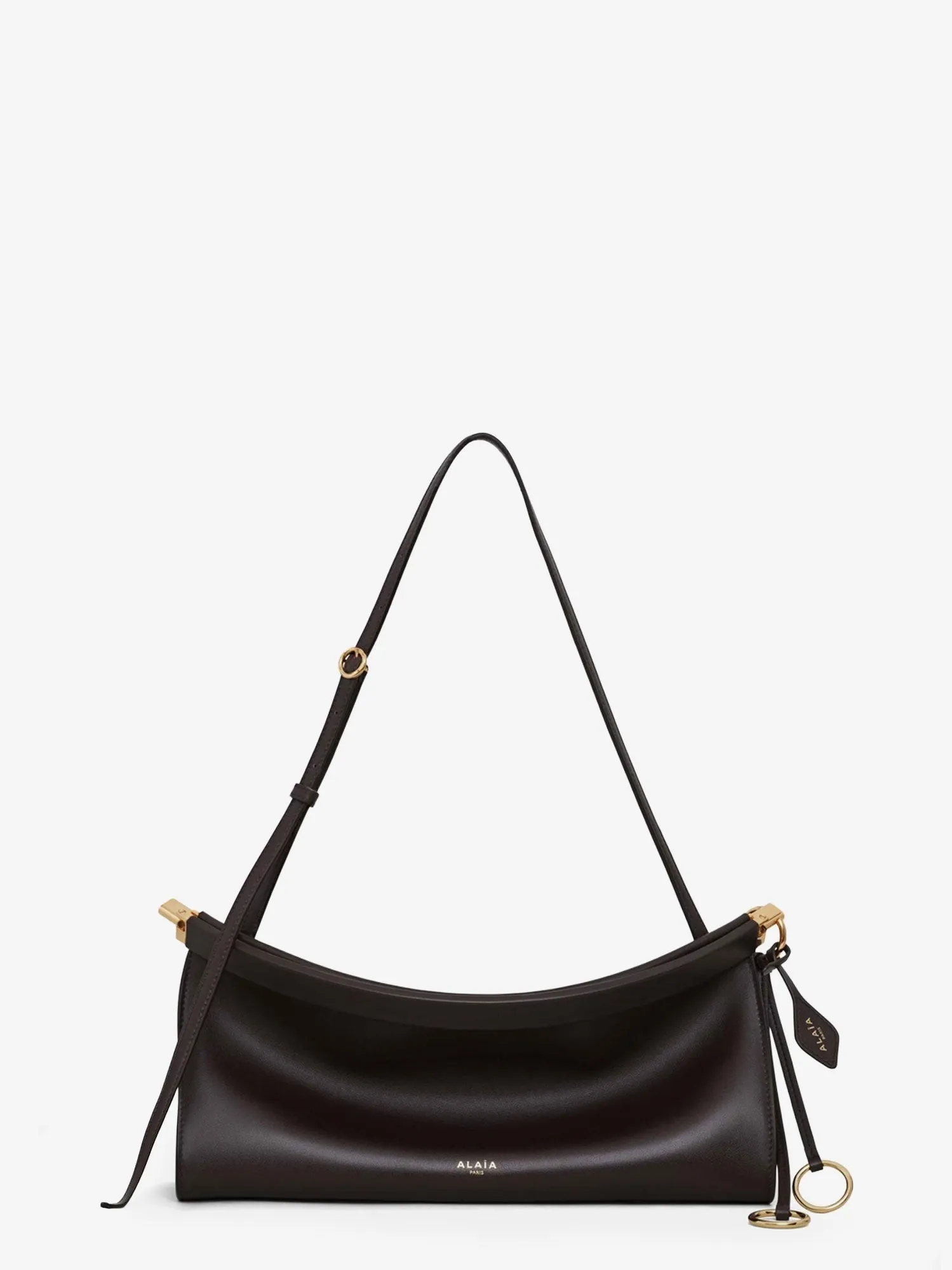 ALAIA Le Click East West Medium leather crossbody bag sold by Siebentaschen